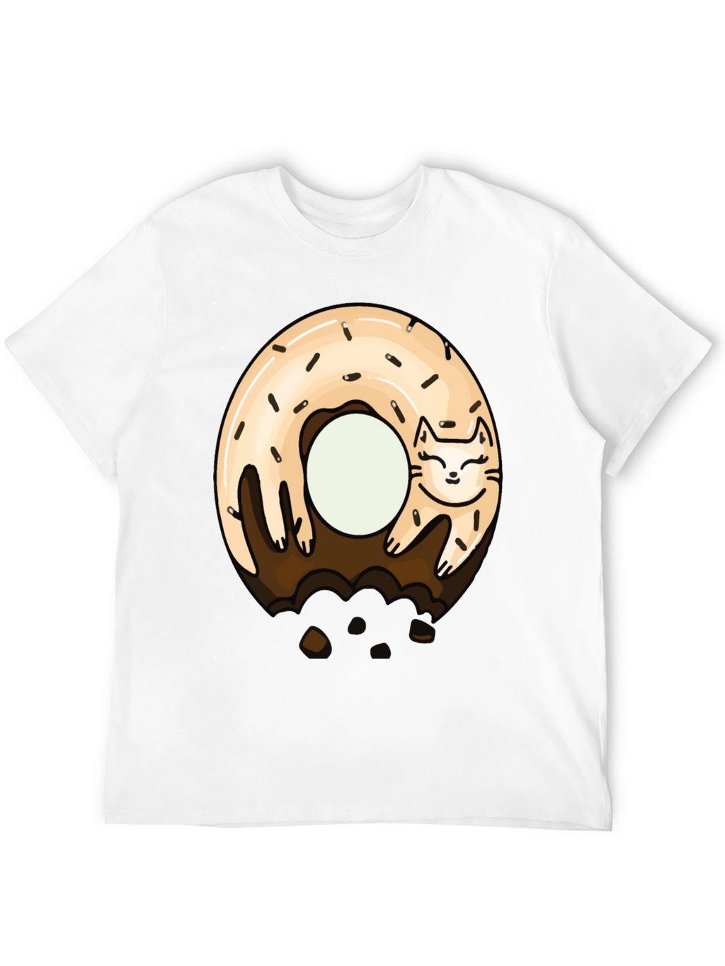 Cat Donut T-Shirt - Sweet & Funny Graphic Tee
