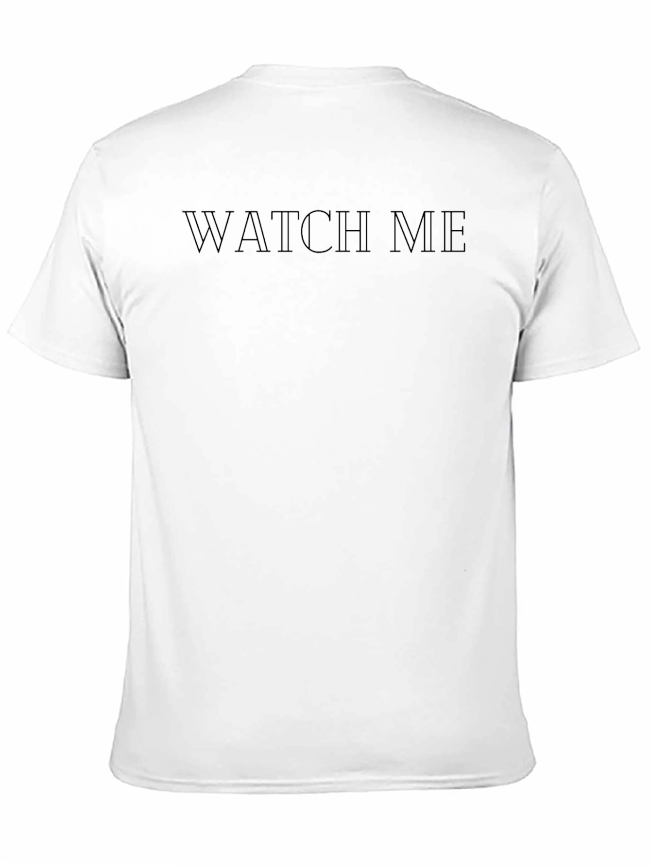 Black Watch Me Graphic Tee - Mens Short Sleeve Casual Top