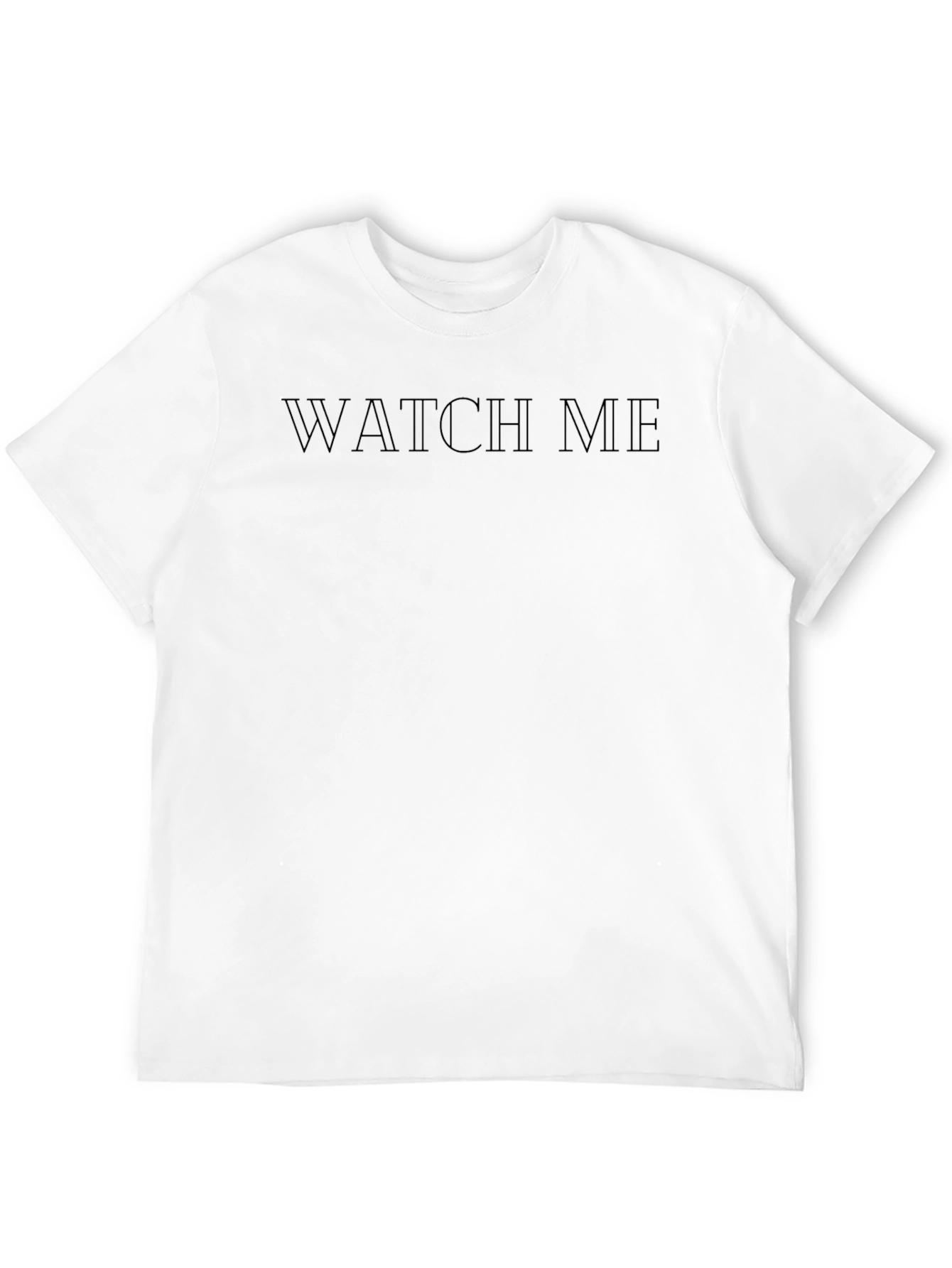 Black Watch Me Graphic Tee - Mens Short Sleeve Casual Top