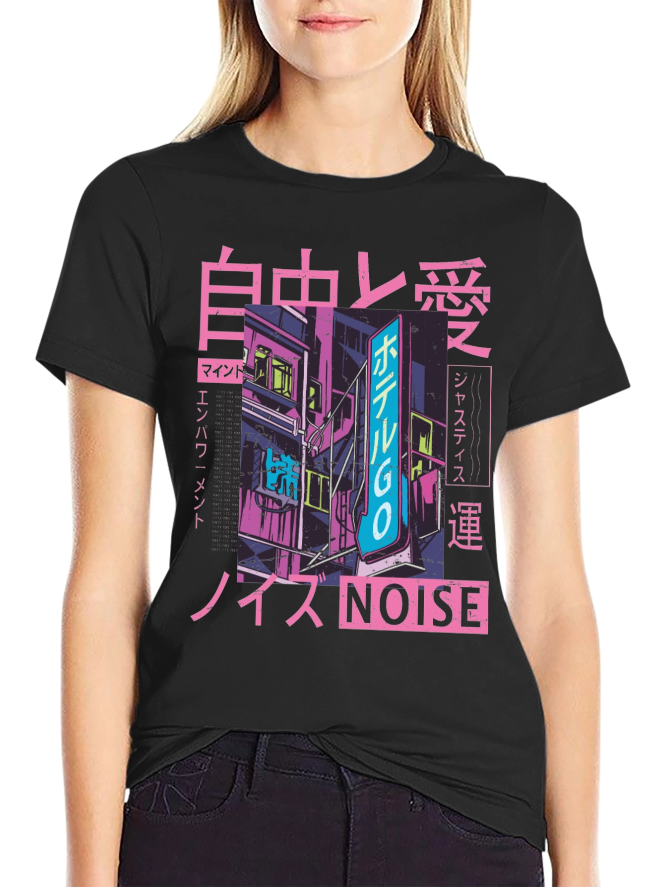 Cyberpunk Cityscape Graphic Tee