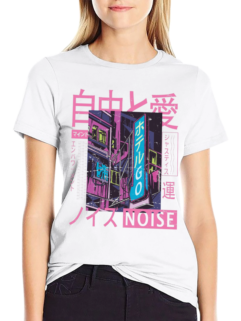Cyberpunk Cityscape Graphic Tee