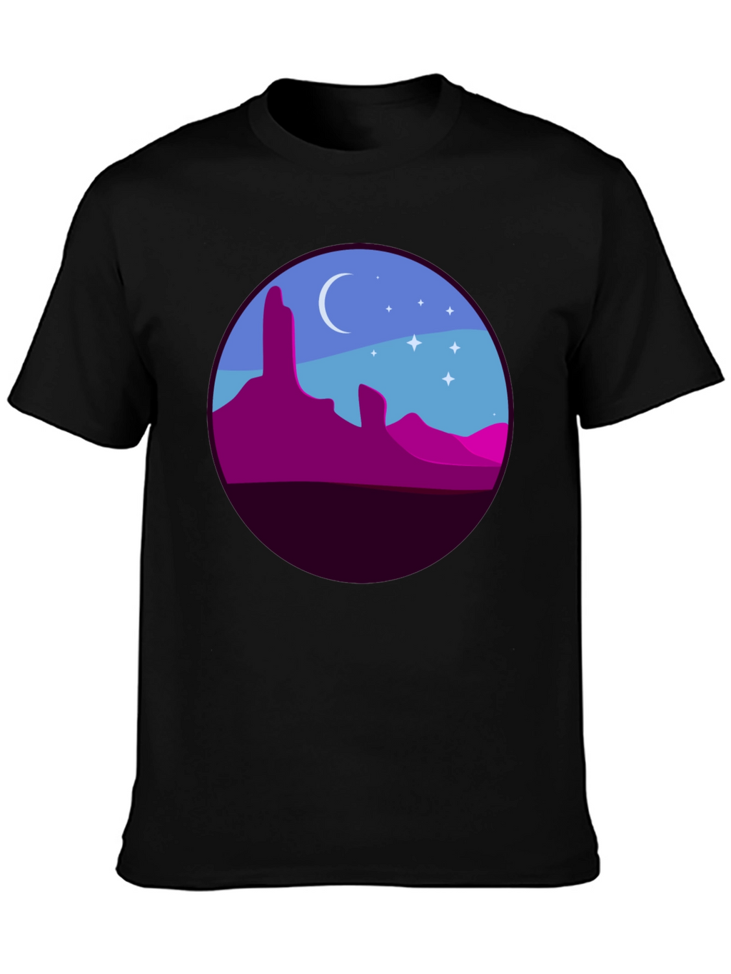 Desert Nightscape Graphic Tee
