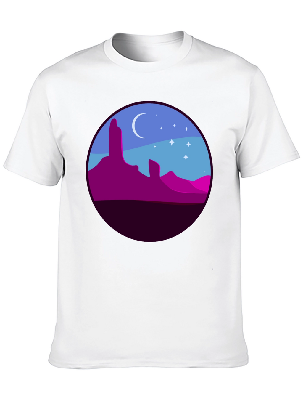 Desert Nightscape Graphic Tee