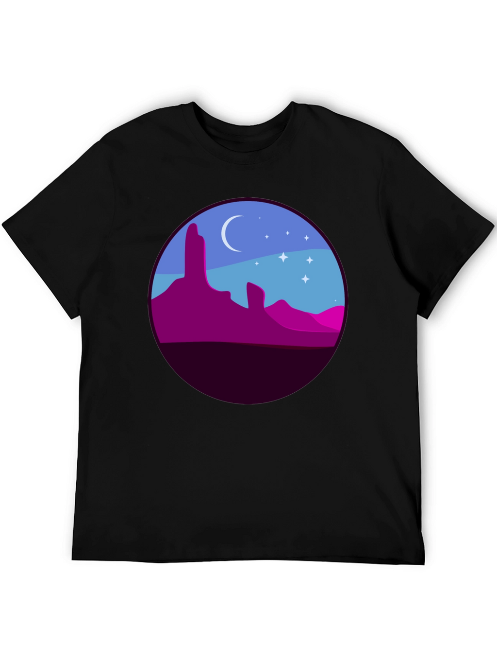 Desert Nightscape Graphic Tee