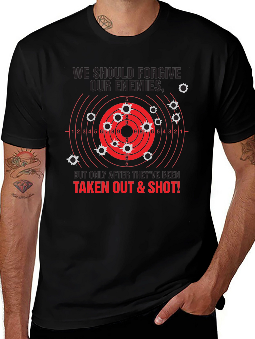 Forgive Enemies T-Shirt - Funny Graphic Tee