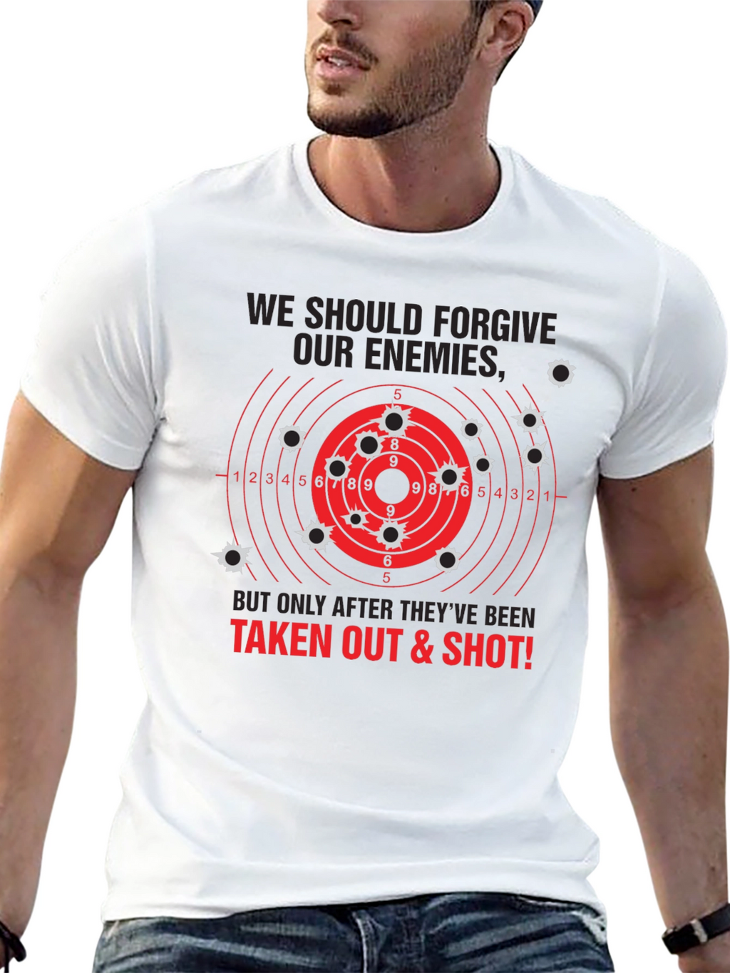 Forgive Enemies T-Shirt - Funny Graphic Tee