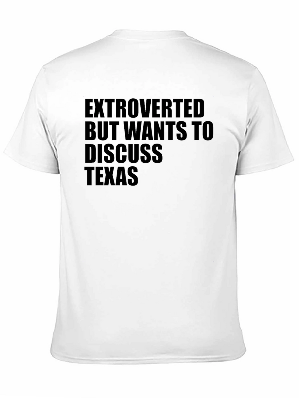 Extroverted Texas Lover Black T-Shirt