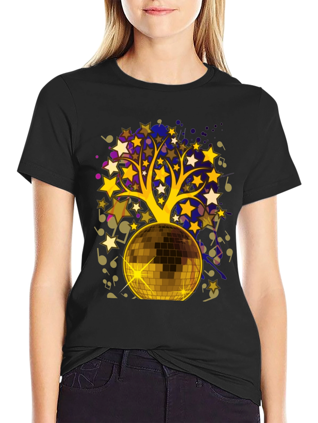 Disco Ball Music Tree Graphic Tee