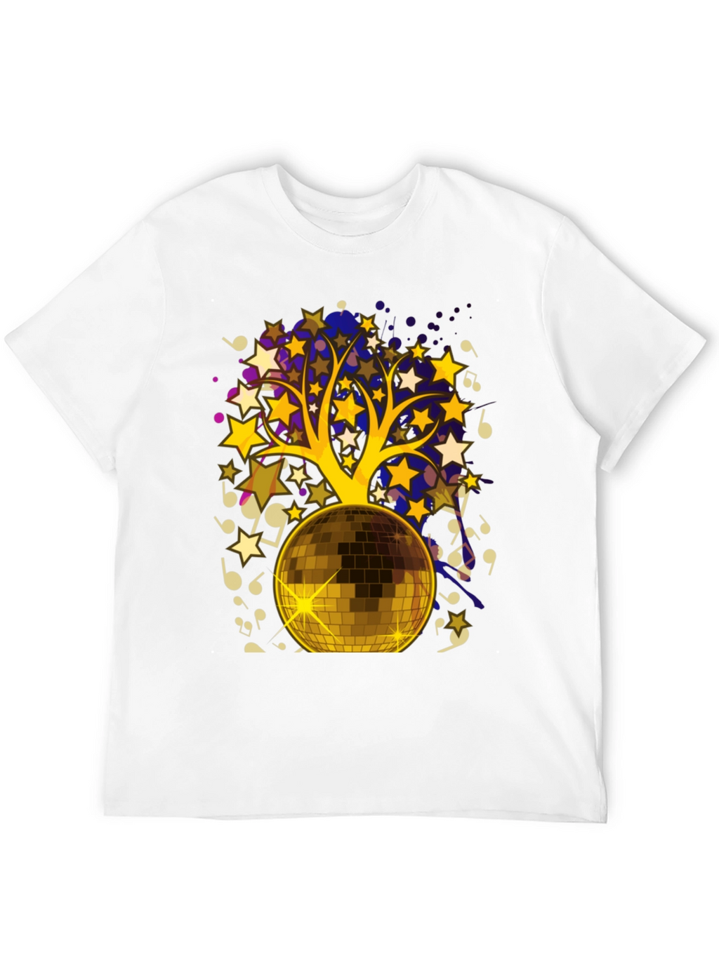Disco Ball Music Tree Graphic Tee