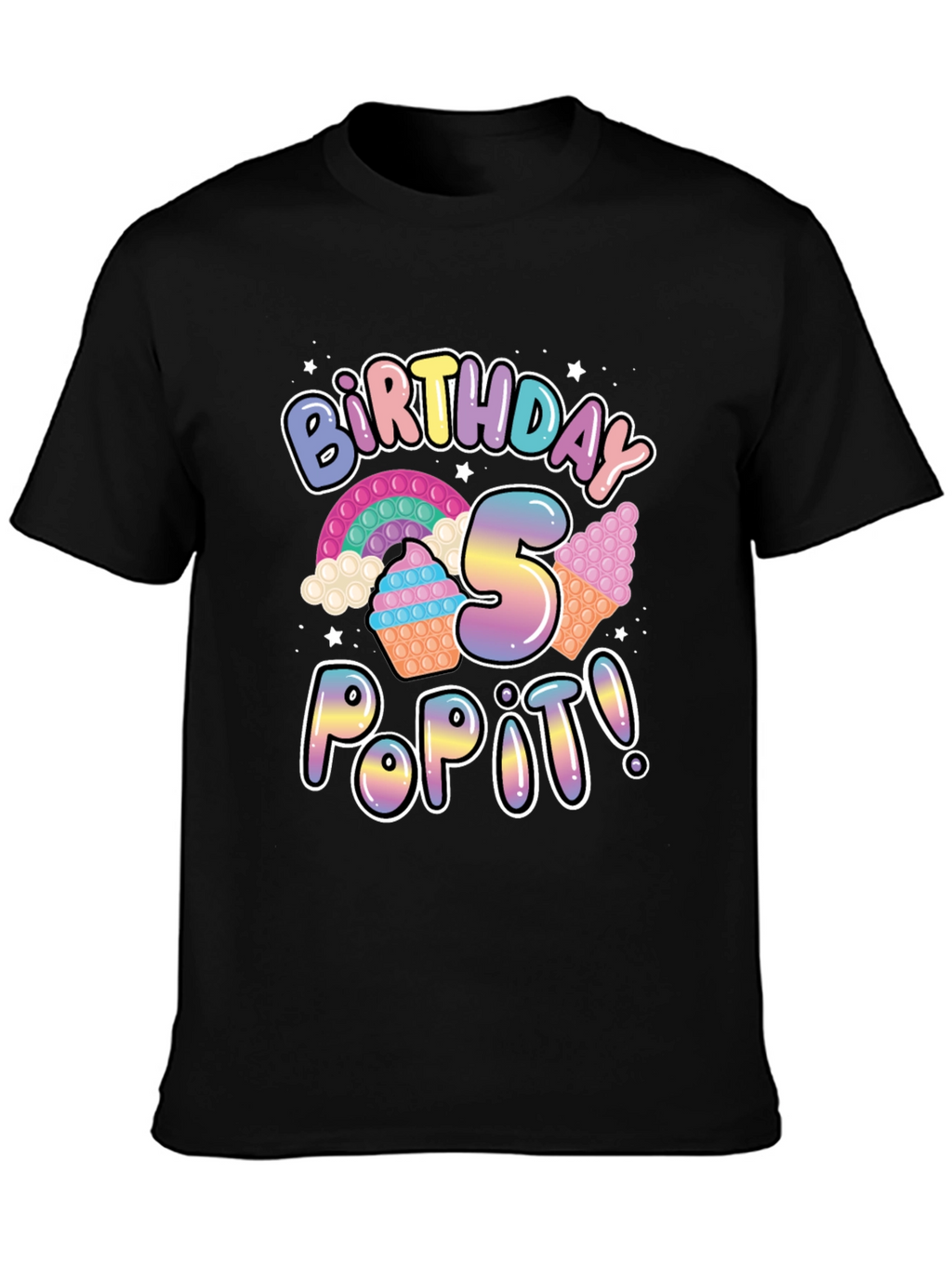 Birthday 5 Pop It T-Shirt - Fun Party Tee