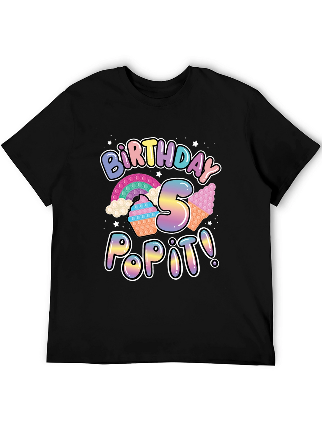Birthday 5 Pop It T-Shirt - Fun Party Tee