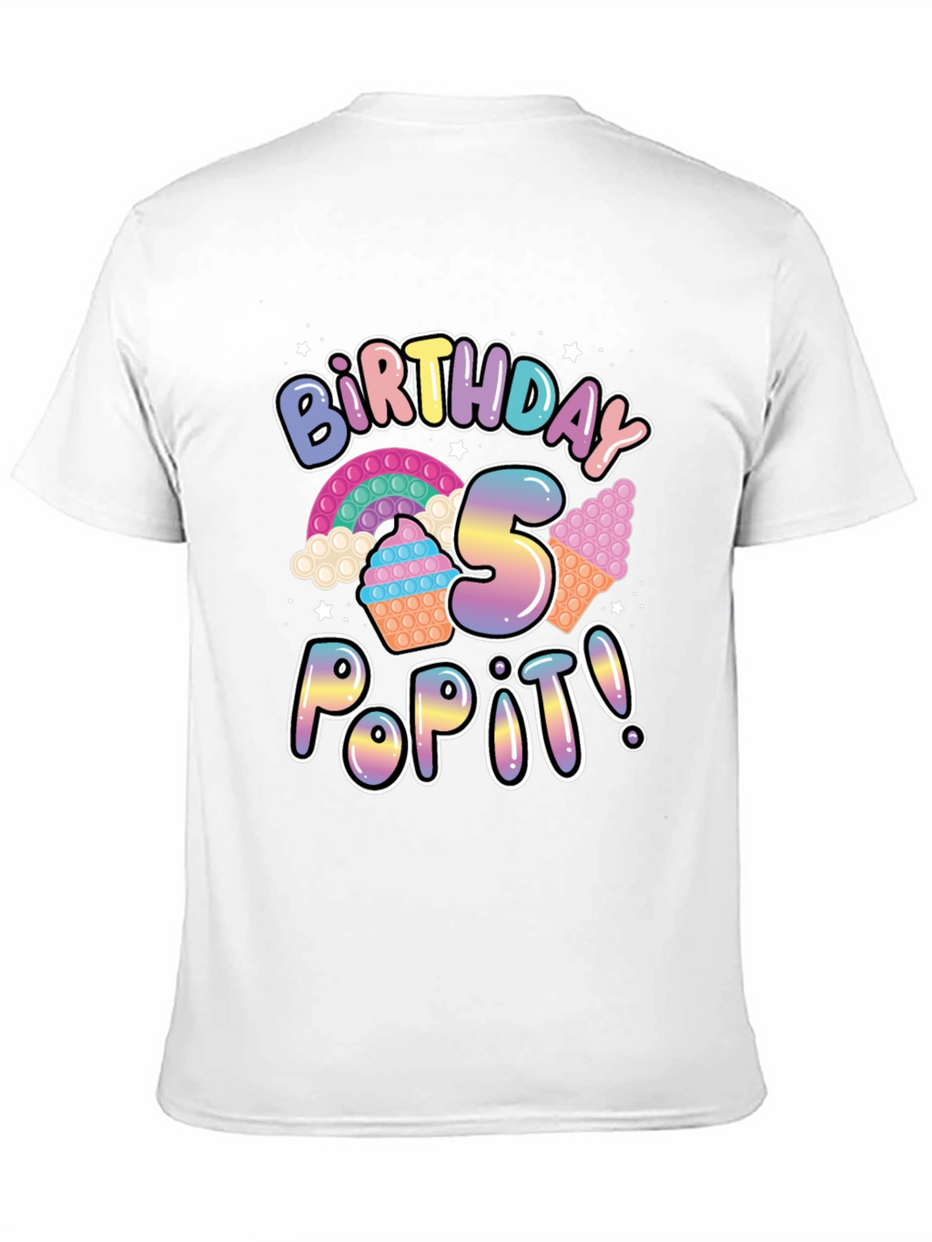 Birthday 5 Pop It T-Shirt - Fun Party Tee