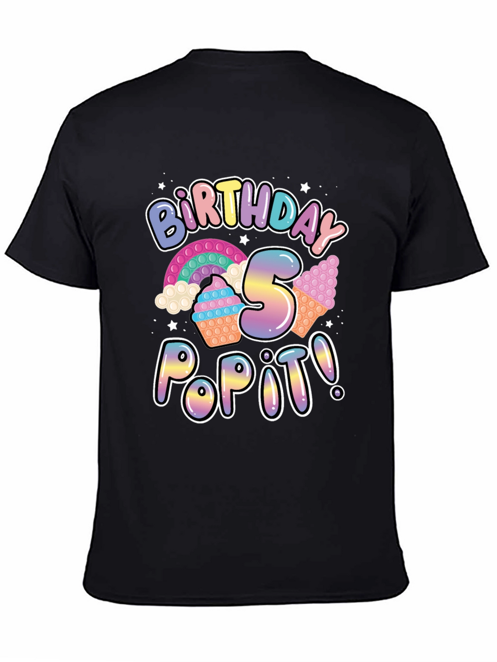 Birthday 5 Pop It T-Shirt - Fun Party Tee