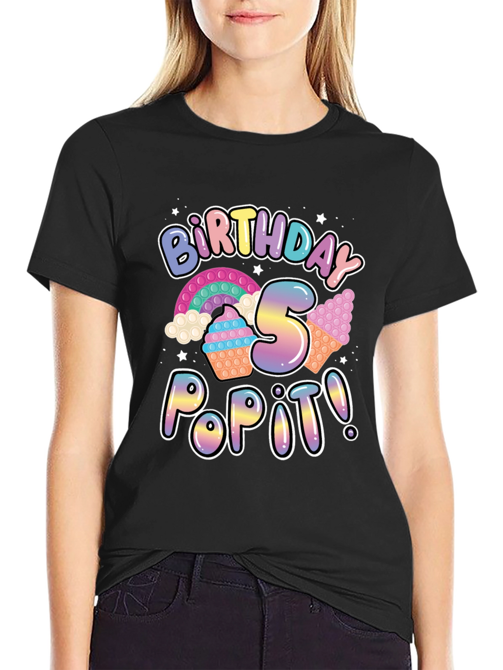 Birthday 5 Pop It T-Shirt - Fun Party Tee