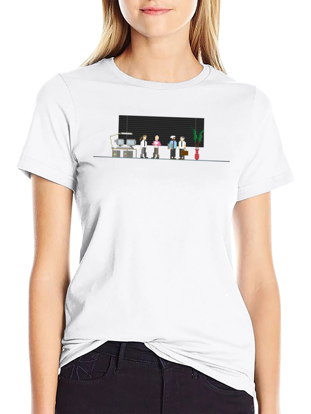 Pixel Art Office Crew T-Shirt
