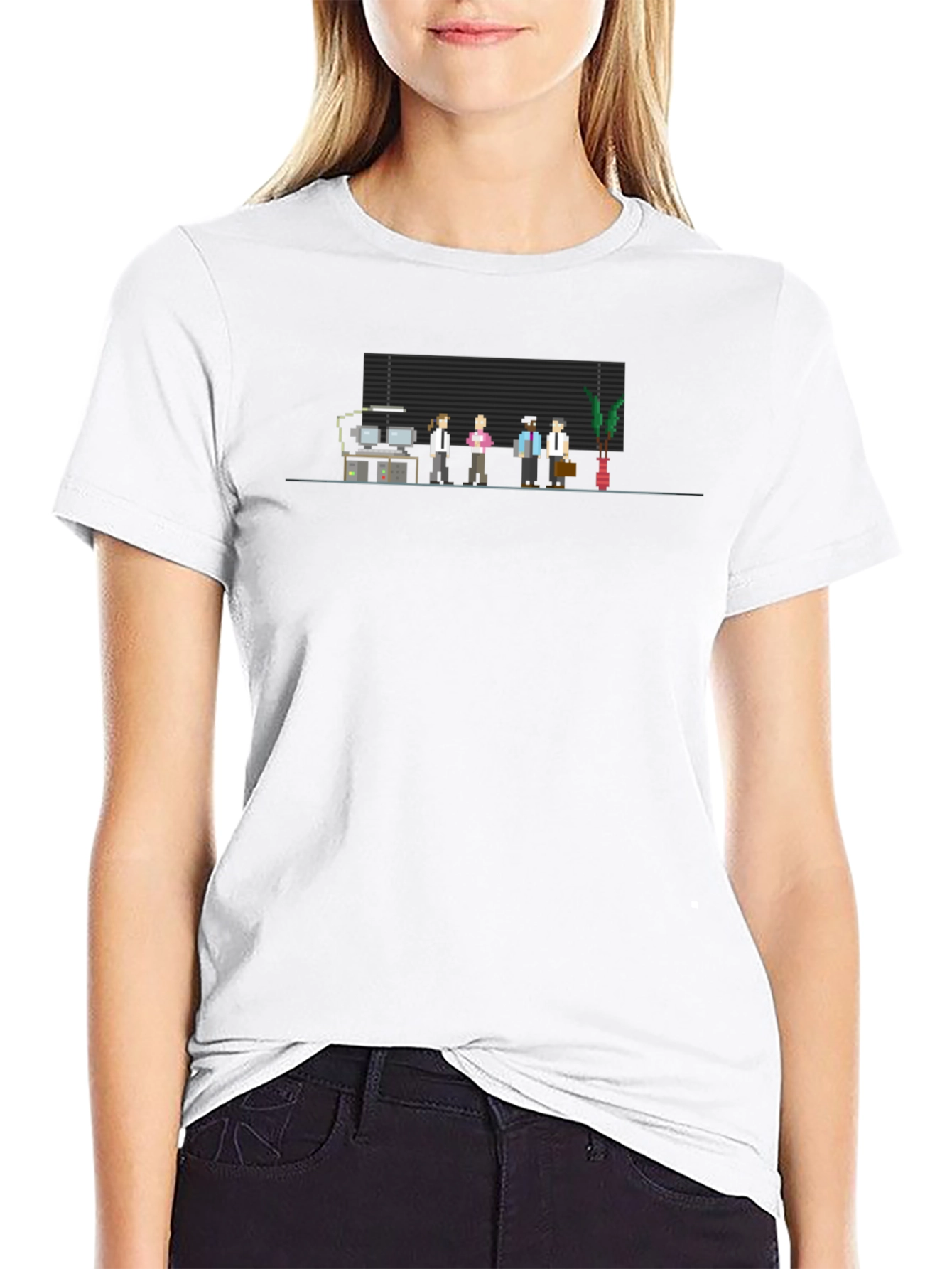 Pixel Art Office Crew T-Shirt