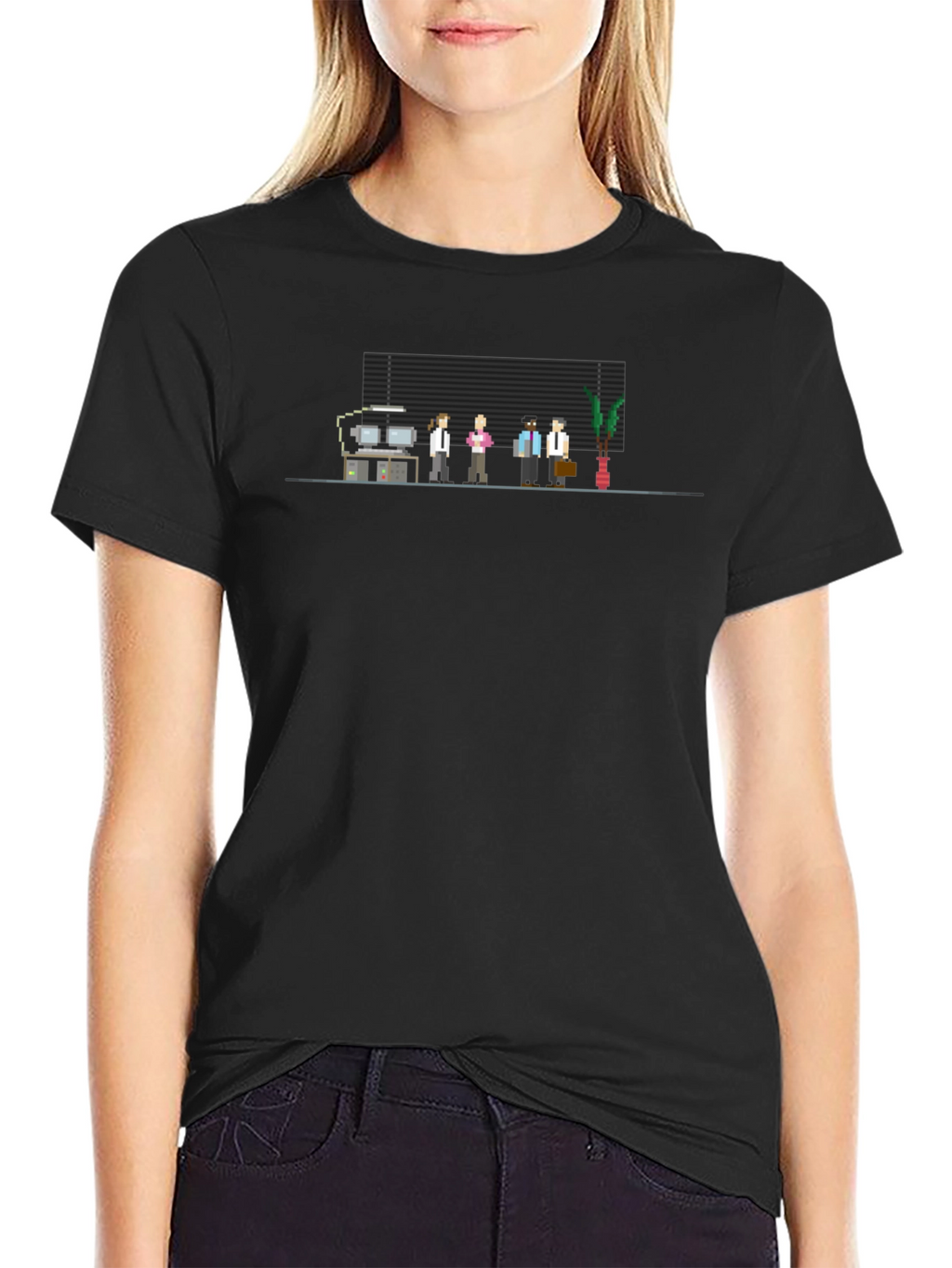 Pixel Art Office Crew T-Shirt