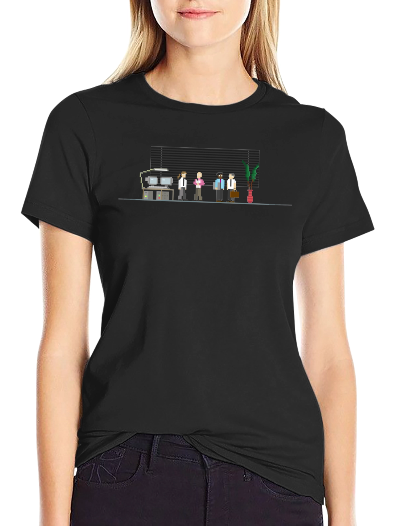 Pixel Art Office Crew T-Shirt