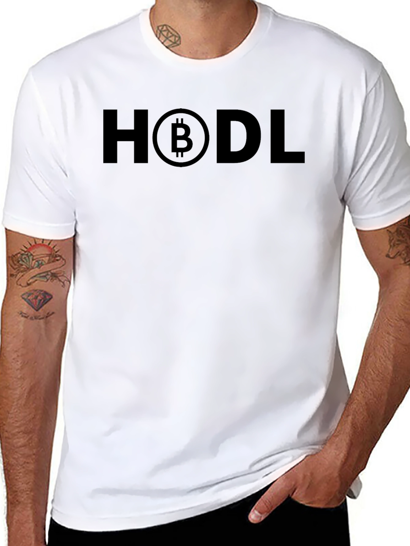 HODL Bitcoin Crypto T-Shirt - Black