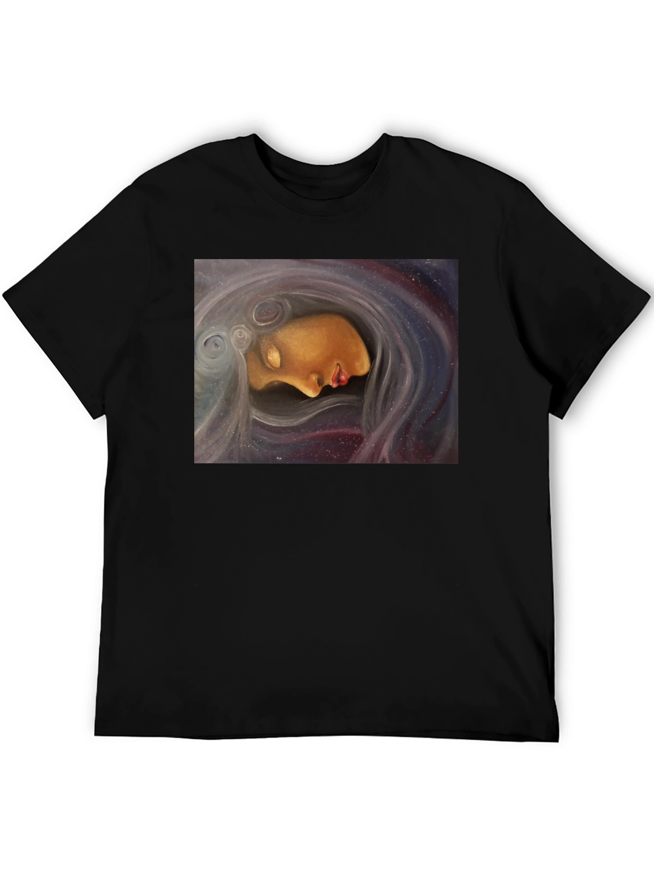 Artistic Dreamscape Graphic Tee - Black Unisex