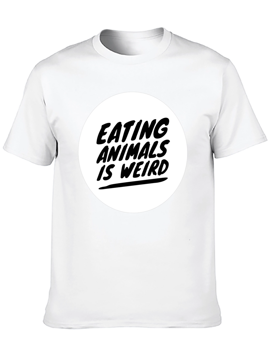 Eating Animals is Weird Graphic Tee - Black
