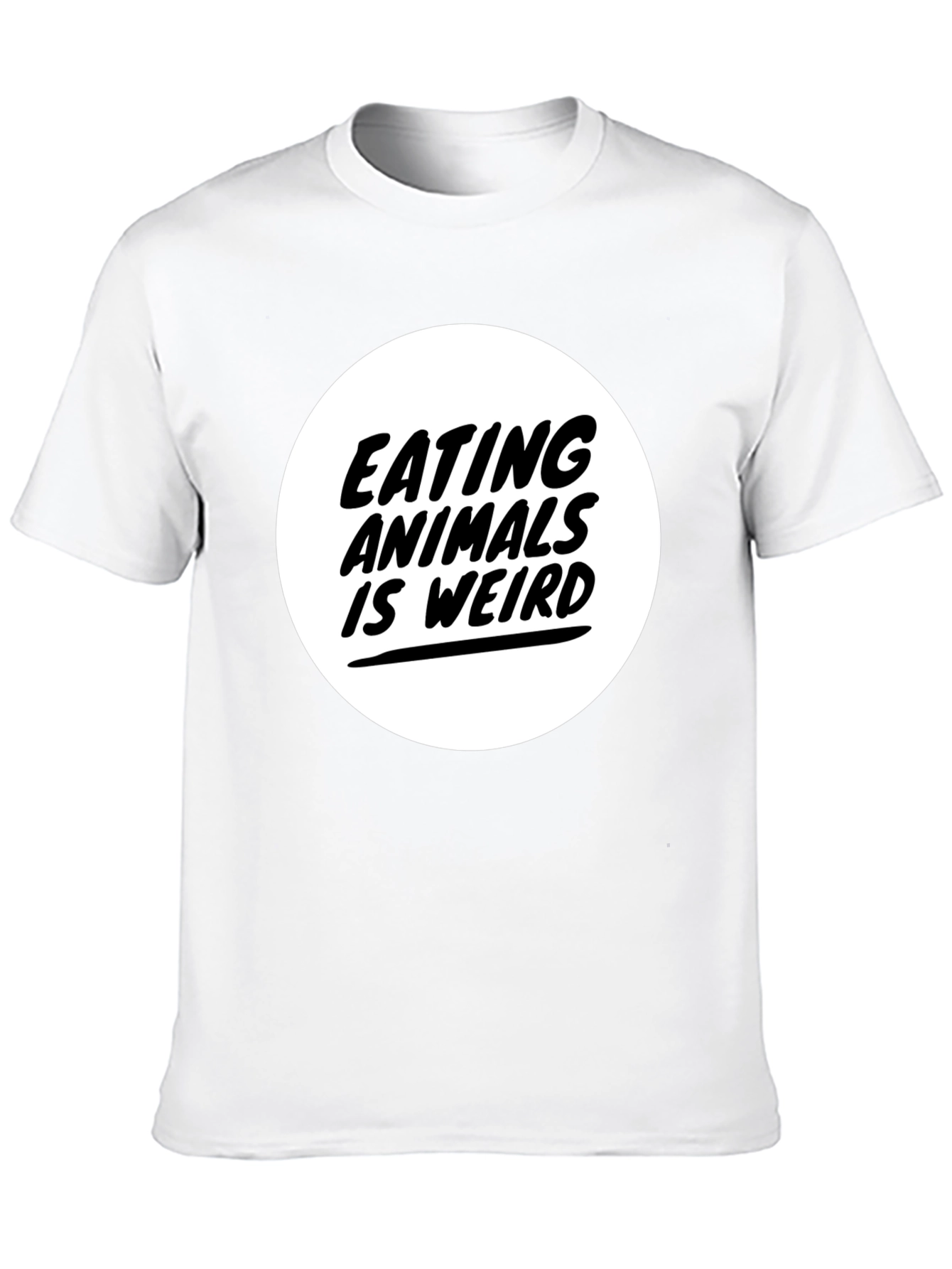 Eating Animals is Weird Graphic Tee - Black