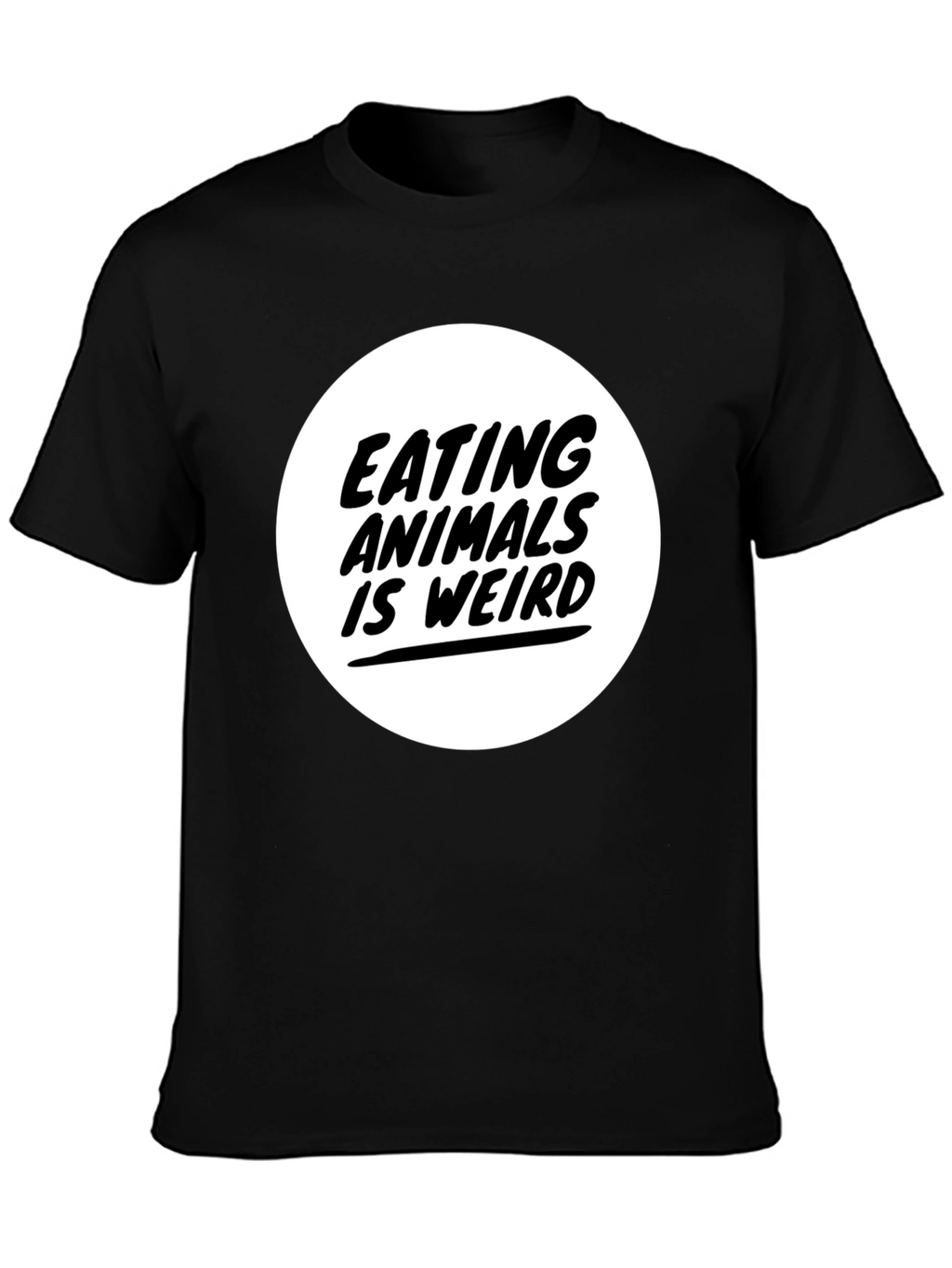Eating Animals is Weird Graphic Tee - Black