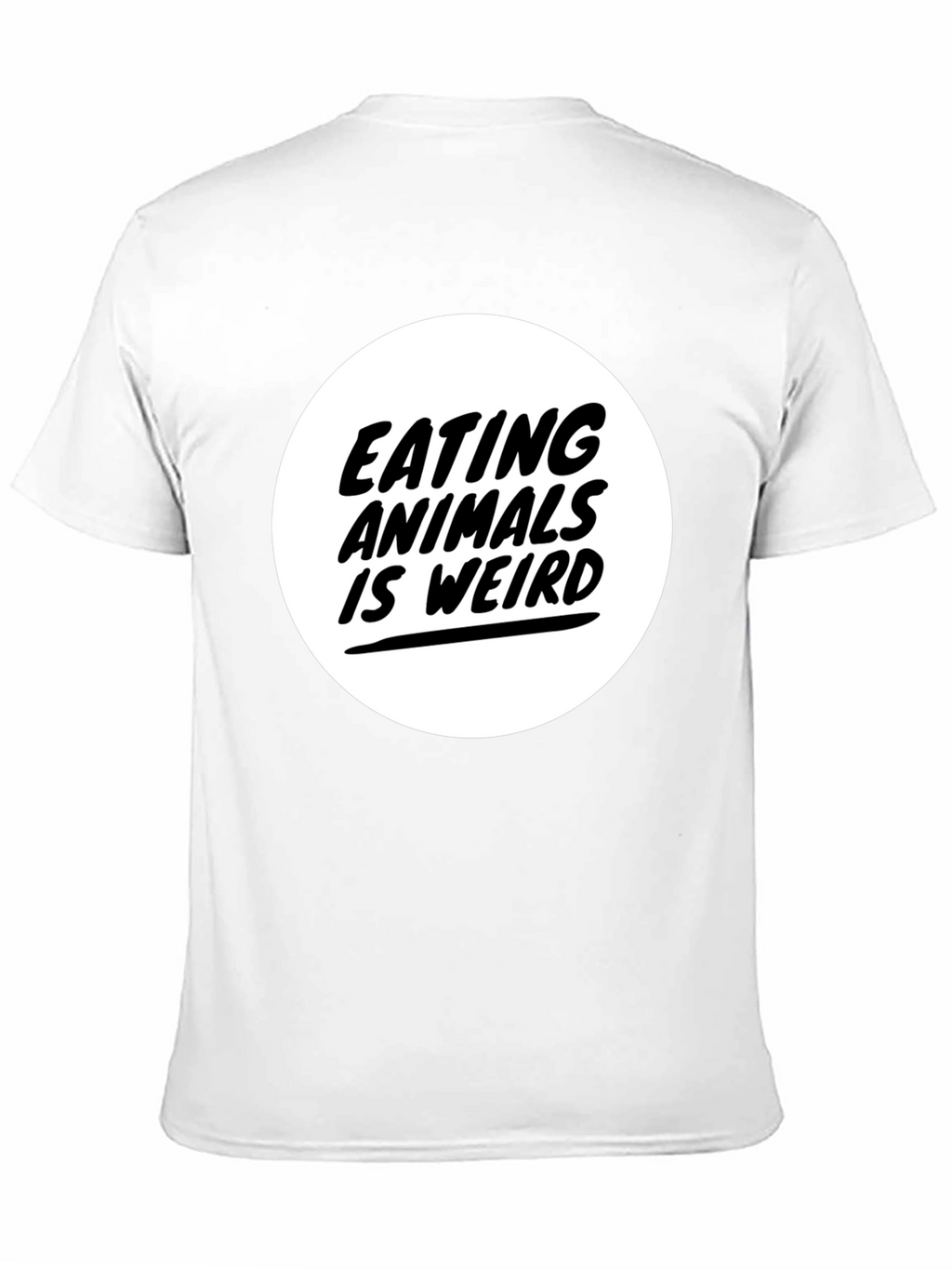 Eating Animals is Weird Graphic Tee - Black
