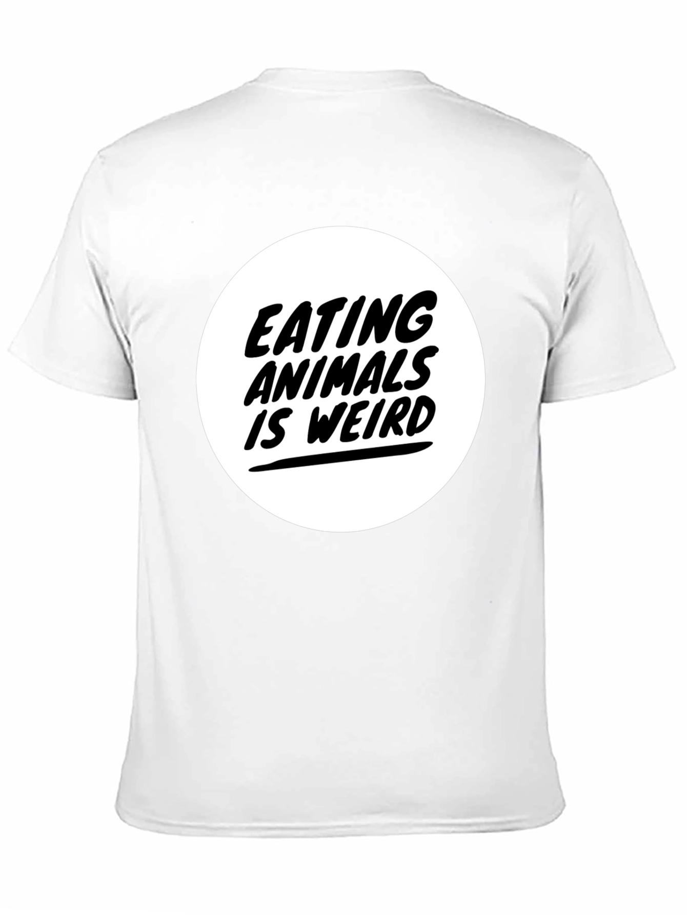 Eating Animals is Weird Graphic Tee - Black