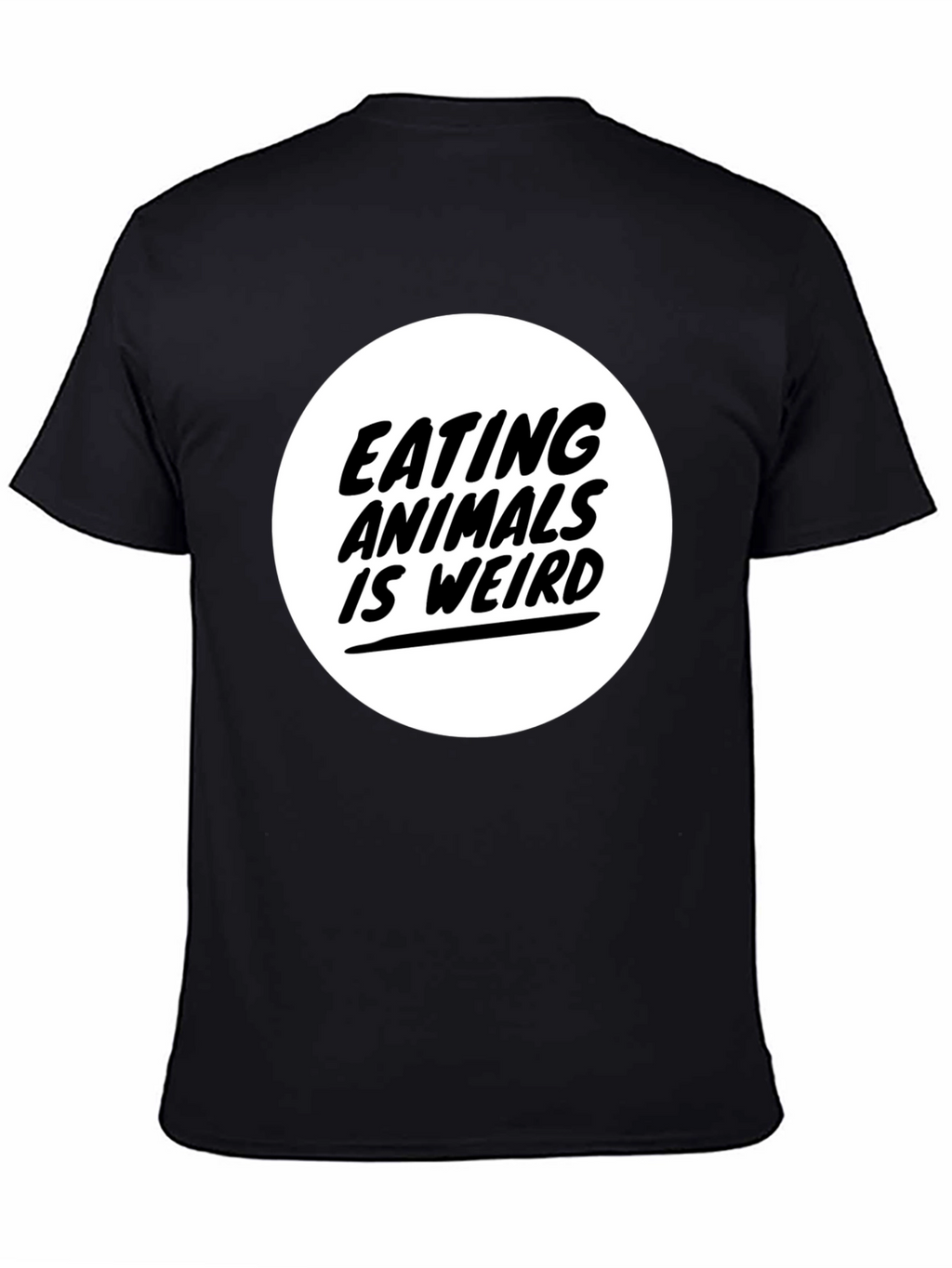 Eating Animals is Weird Graphic Tee - Black