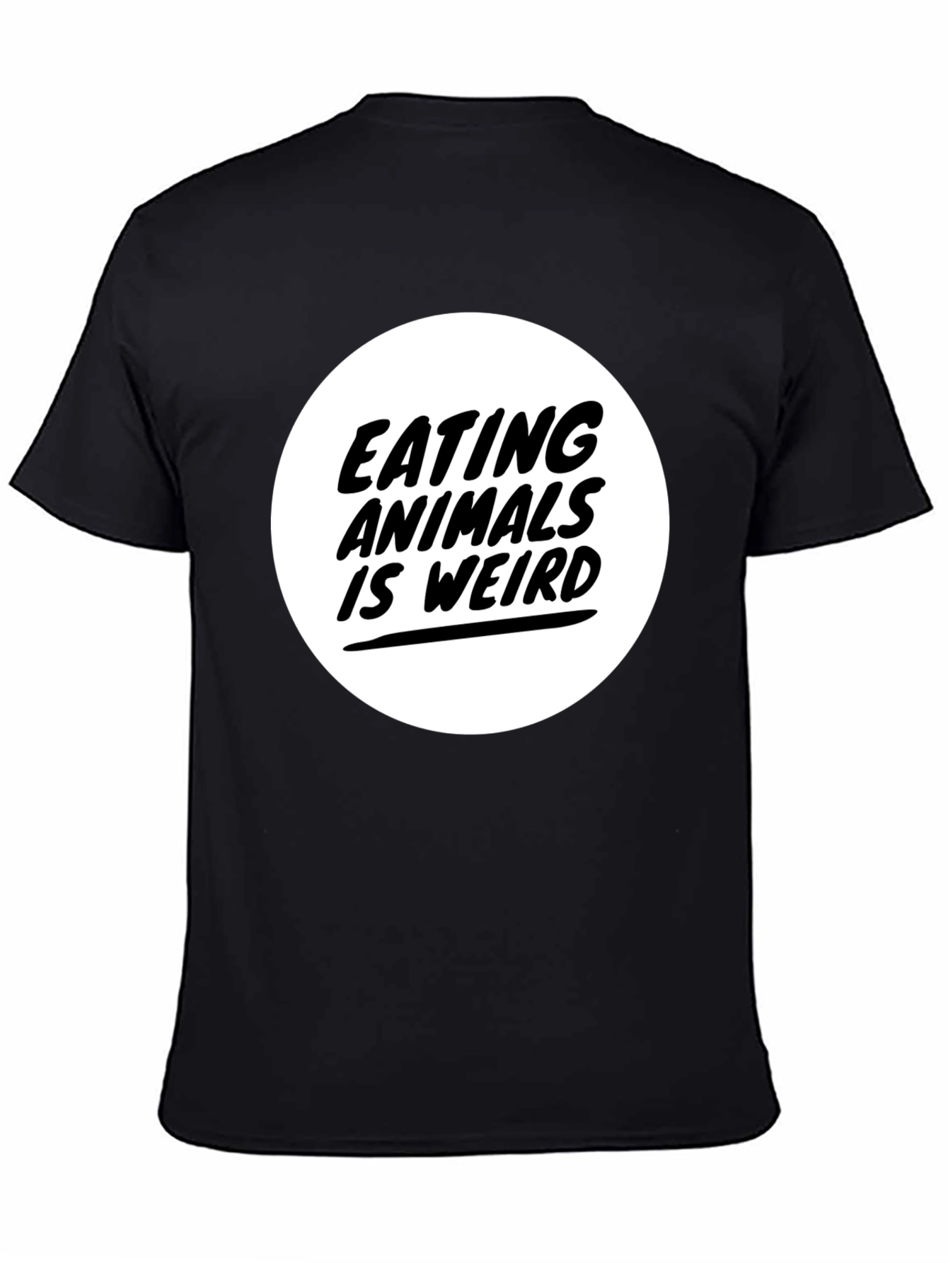 Eating Animals is Weird Graphic Tee - Black