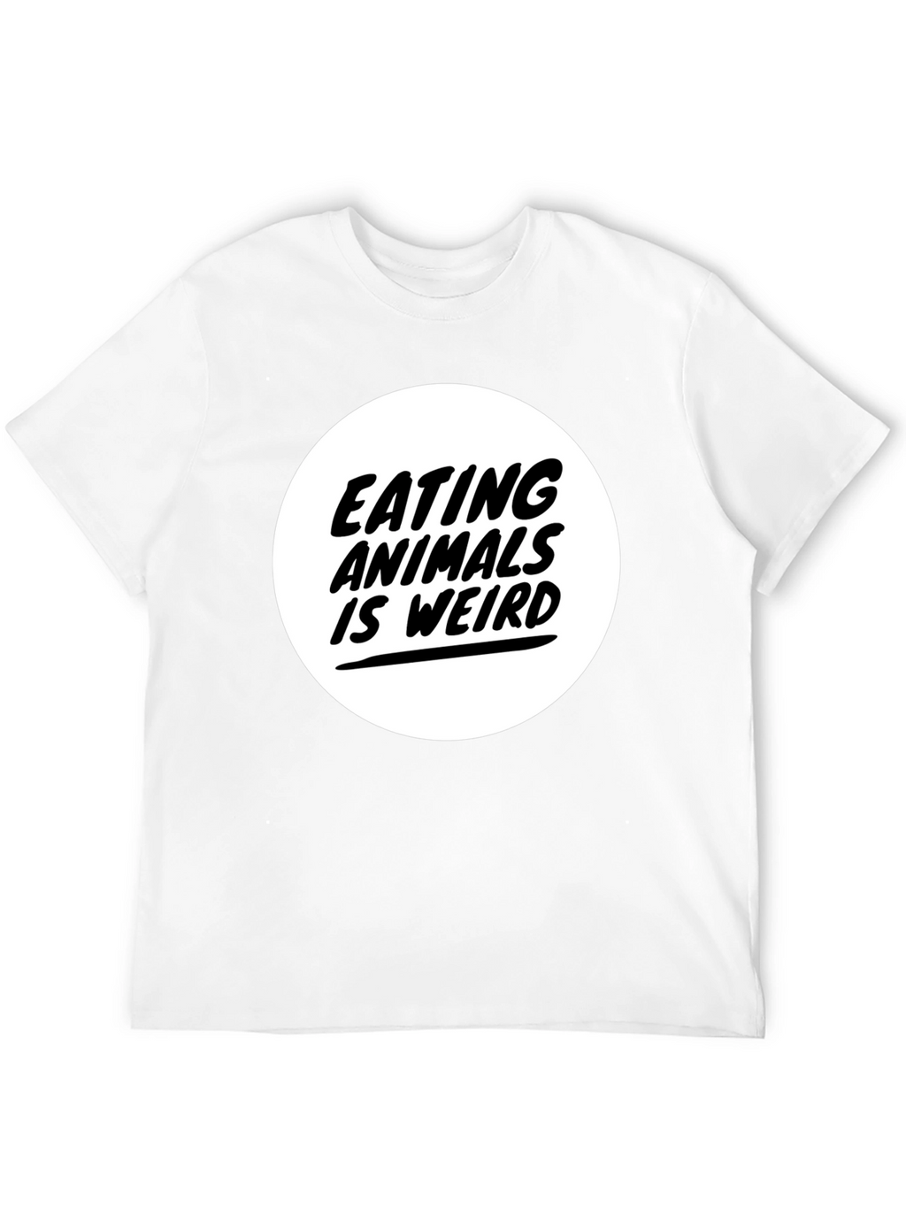 Eating Animals is Weird Graphic Tee - Black