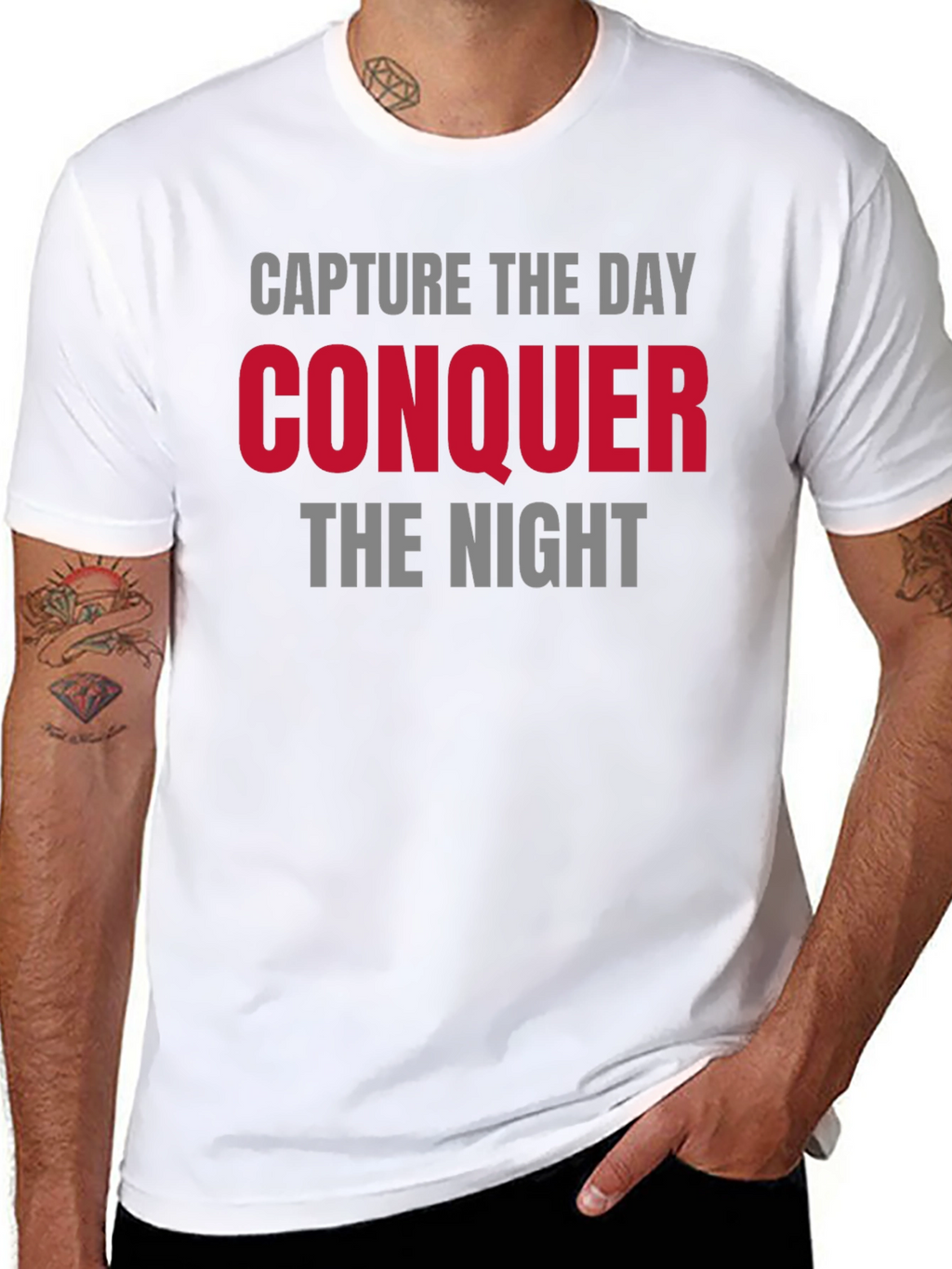 Capture the Day Conquer the Night Graphic Tee