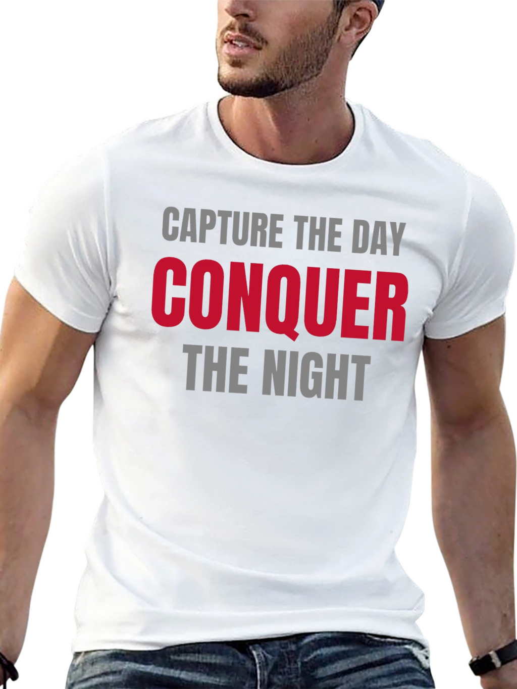 Capture the Day Conquer the Night Graphic Tee
