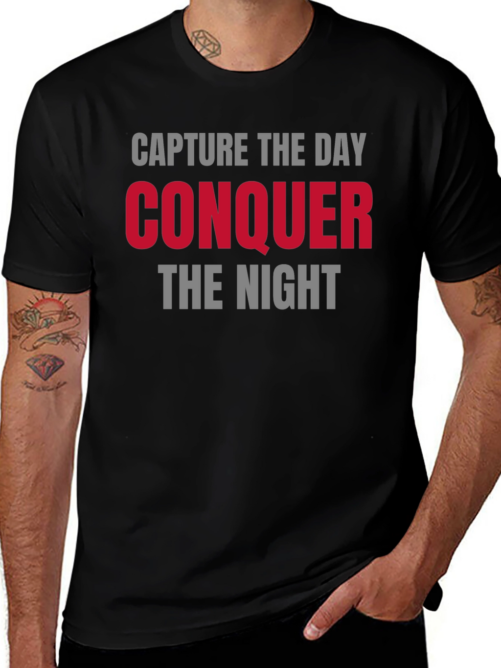 Capture the Day Conquer the Night Graphic Tee