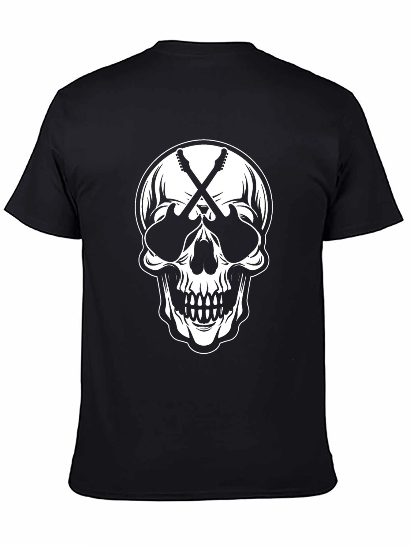 Skull & Guitars Graphic Tee - Rock On!
