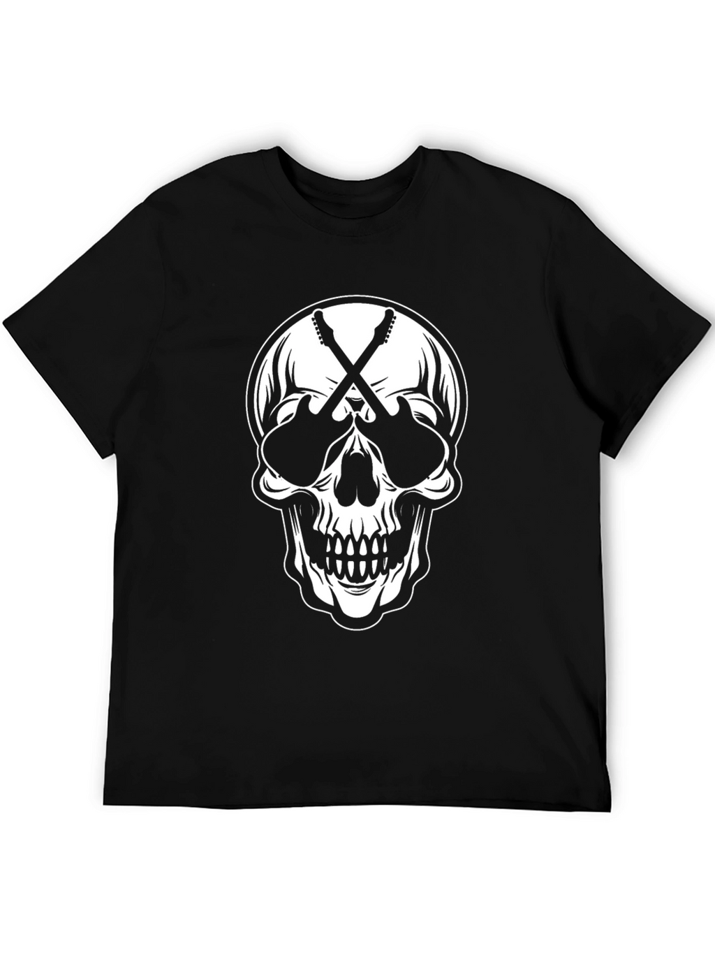 Skull & Guitars Graphic Tee - Rock On!