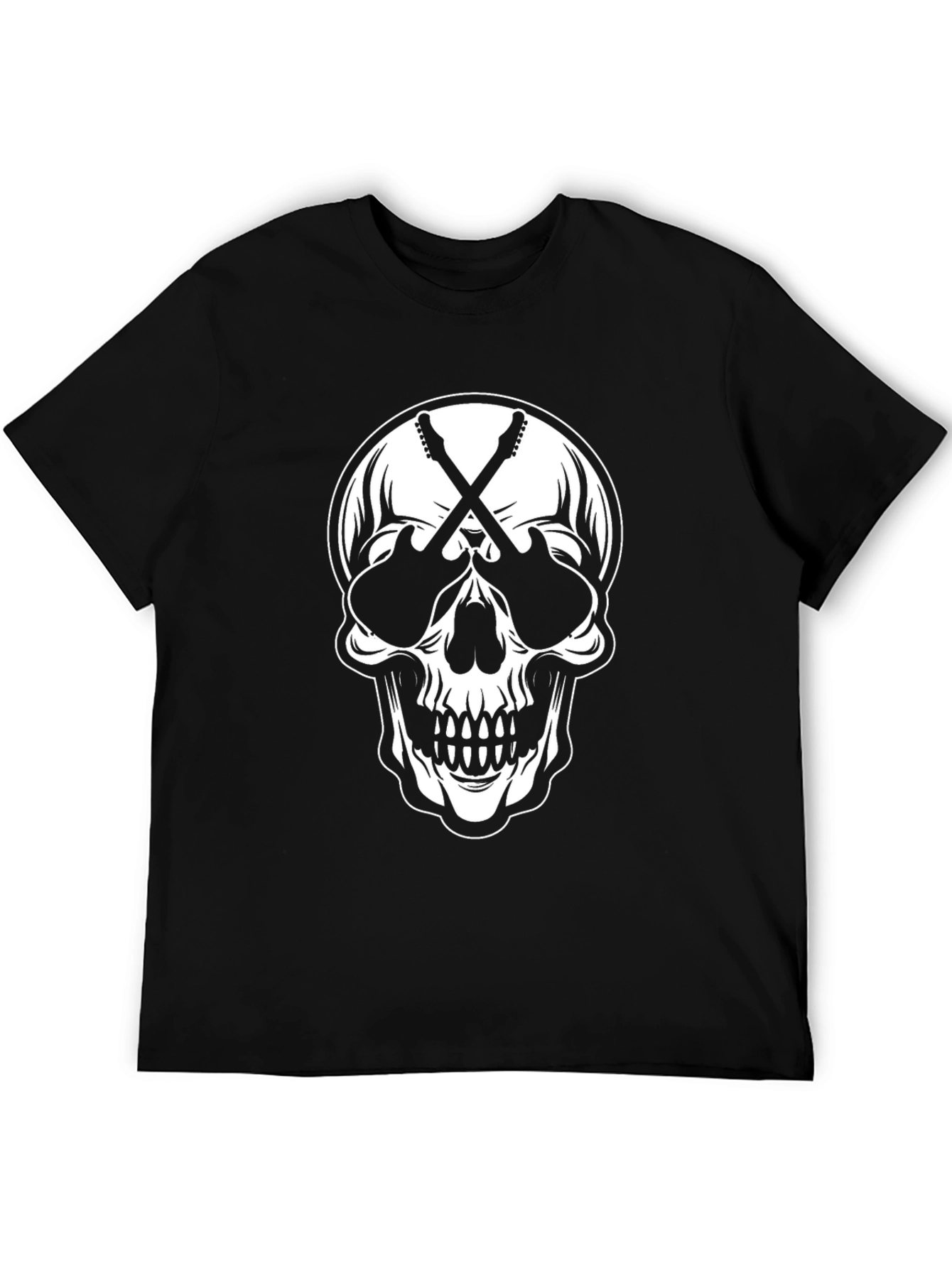 Skull & Guitars Graphic Tee - Rock On!