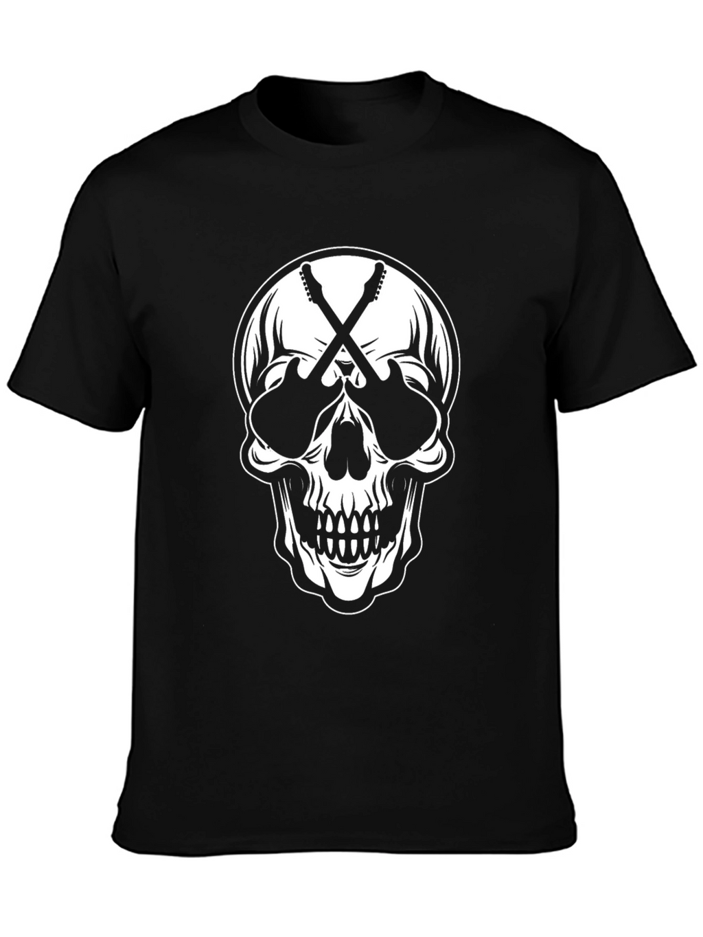 Skull & Guitars Graphic Tee - Rock On!