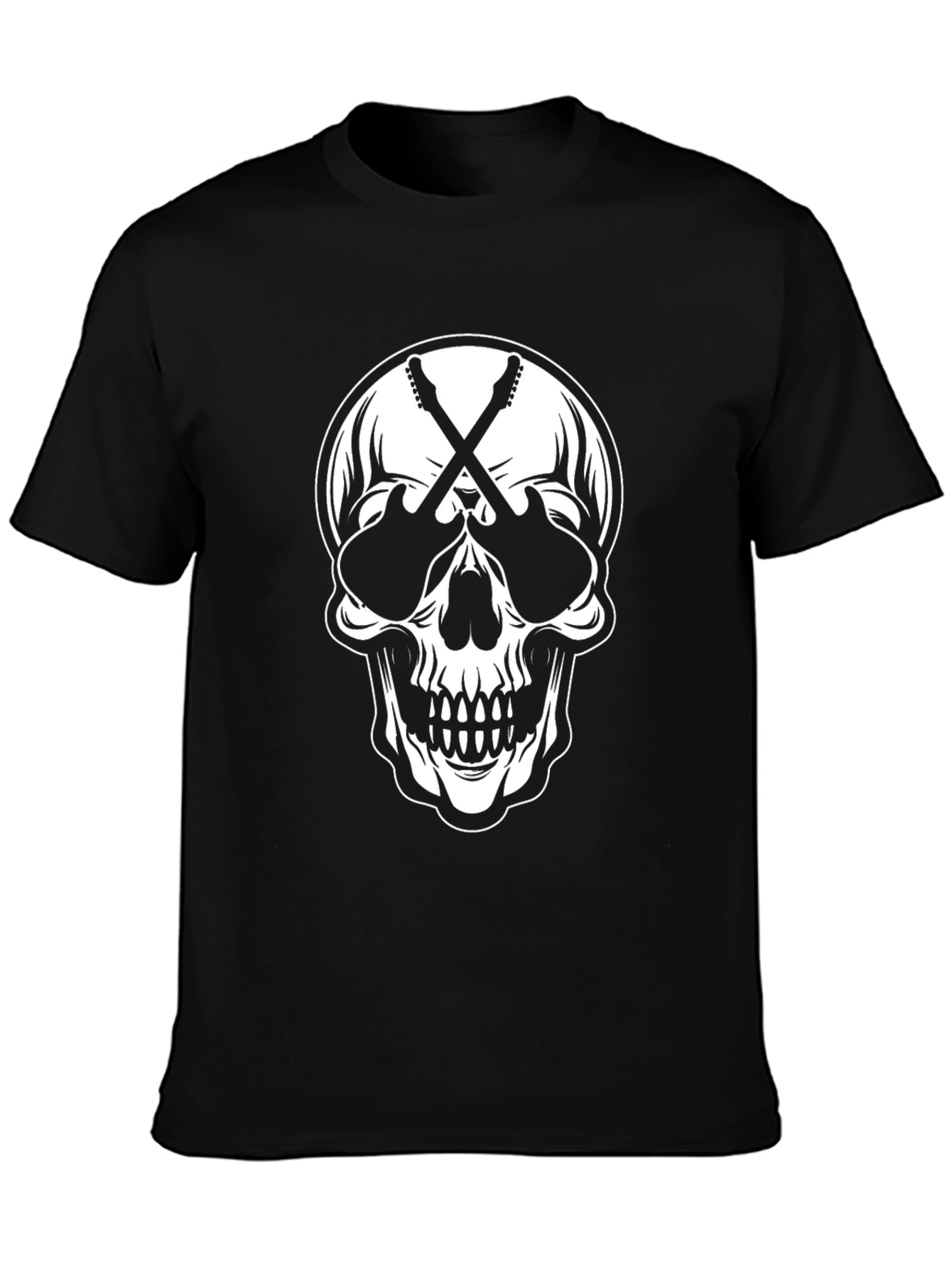 Skull & Guitars Graphic Tee - Rock On!