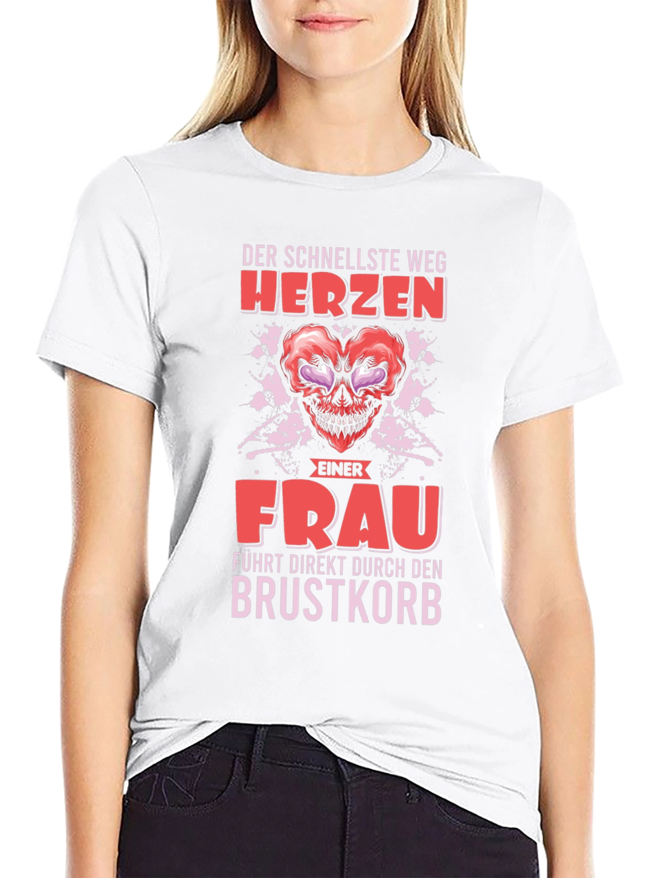 Humorous Way to a Womans Heart Graphic Tee