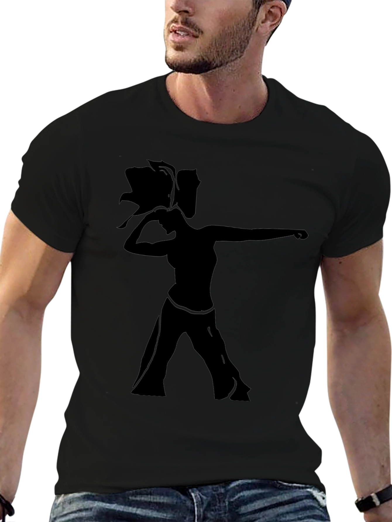 Silhouette Dance Graphic Tee - Unisex Black T-Shirt