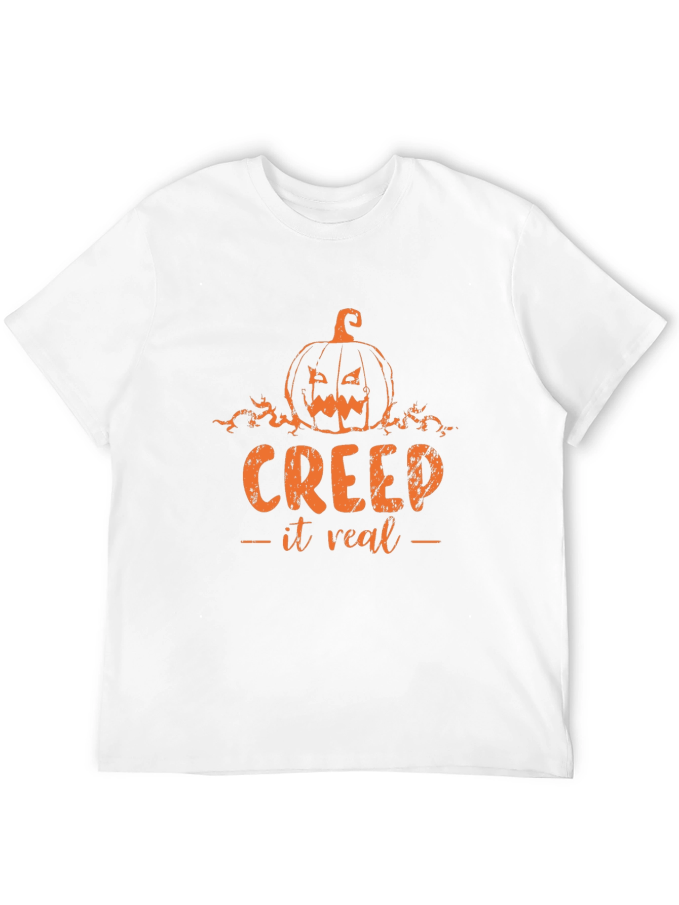 Creep It Real Halloween T-Shirt Pumpkin Design