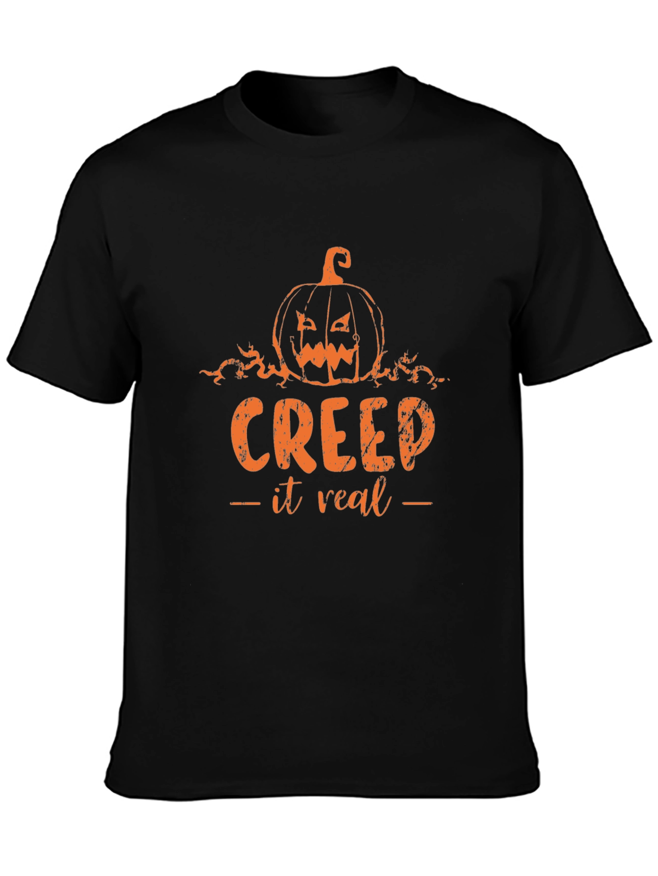 Creep It Real Halloween T-Shirt Pumpkin Design