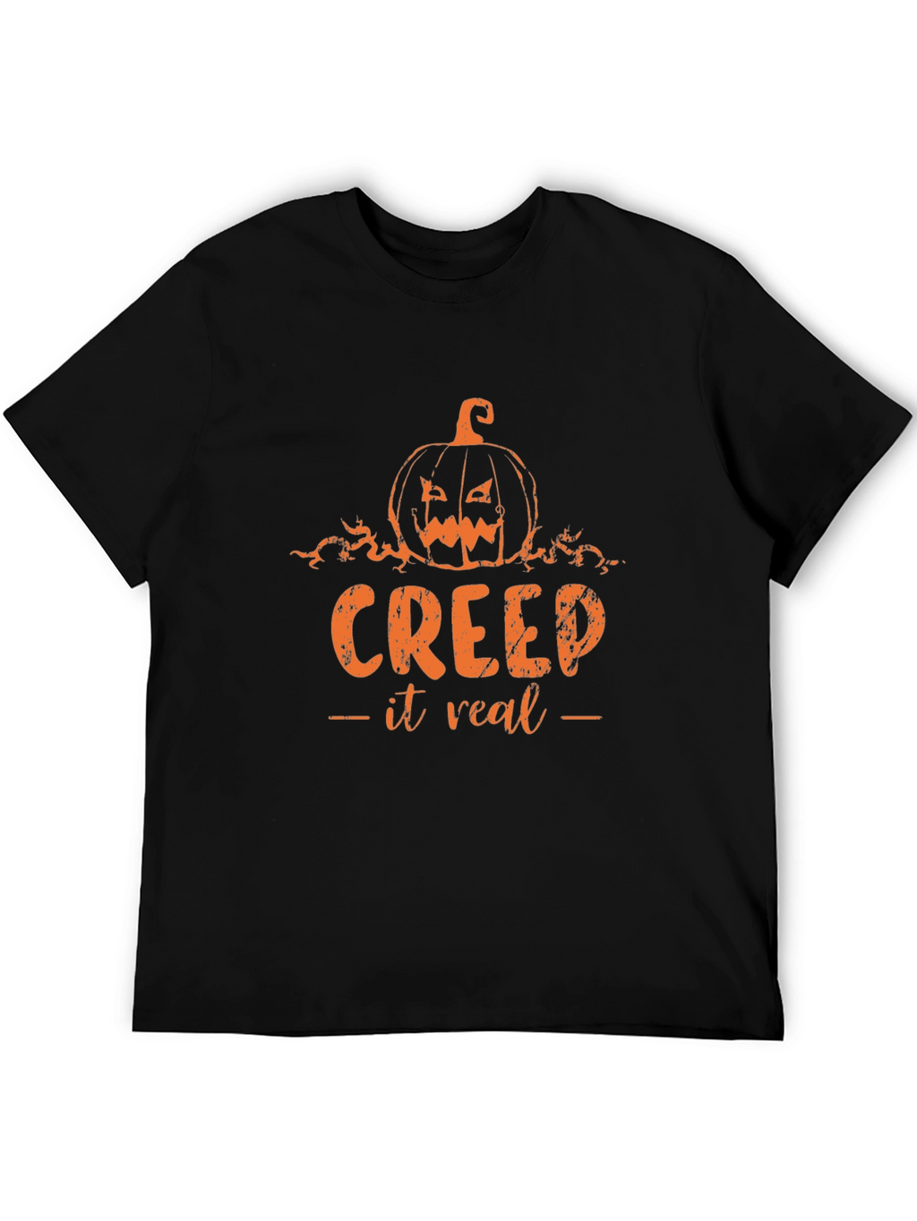 Creep It Real Halloween T-Shirt Pumpkin Design