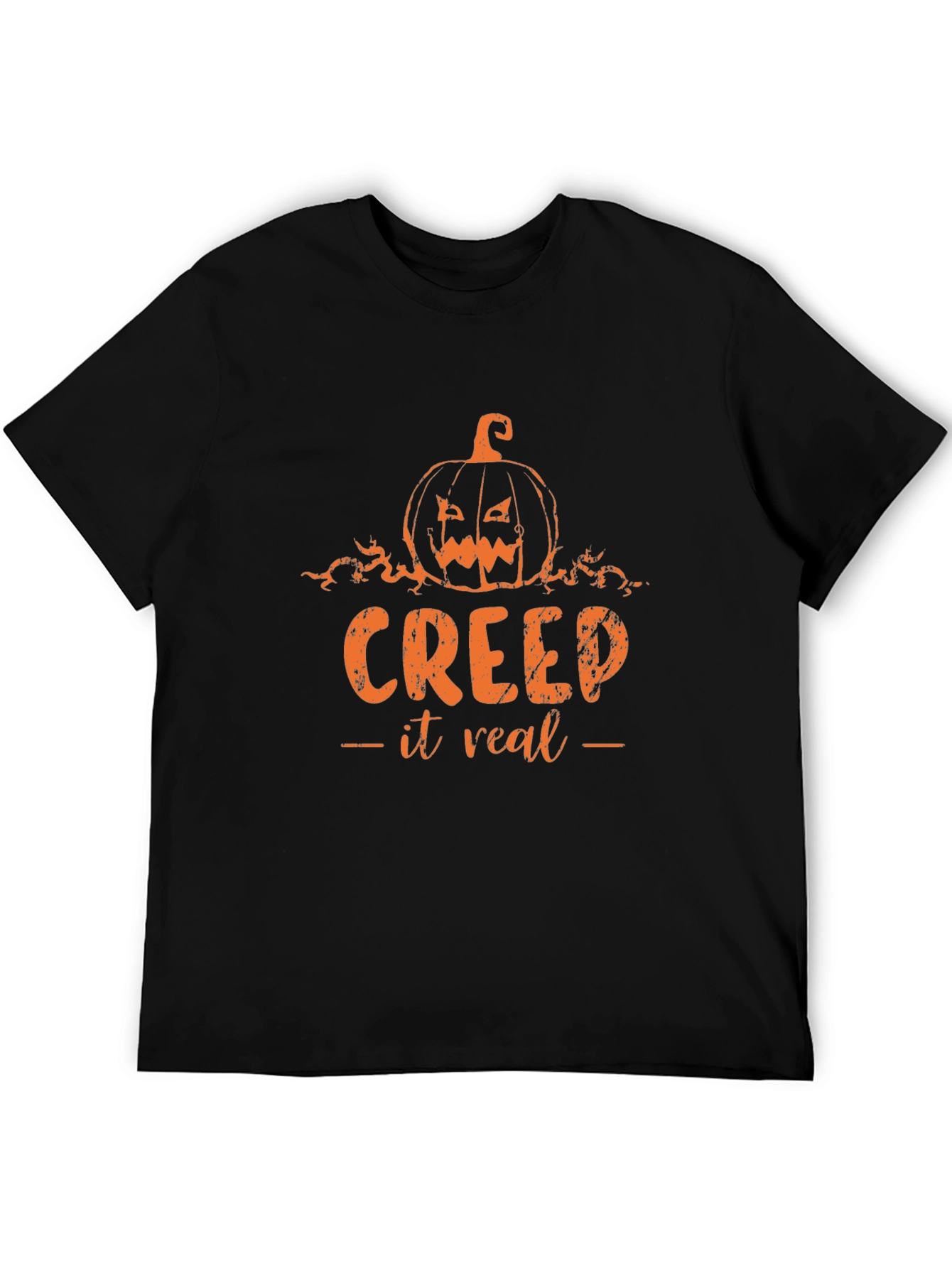Creep It Real Halloween T-Shirt Pumpkin Design