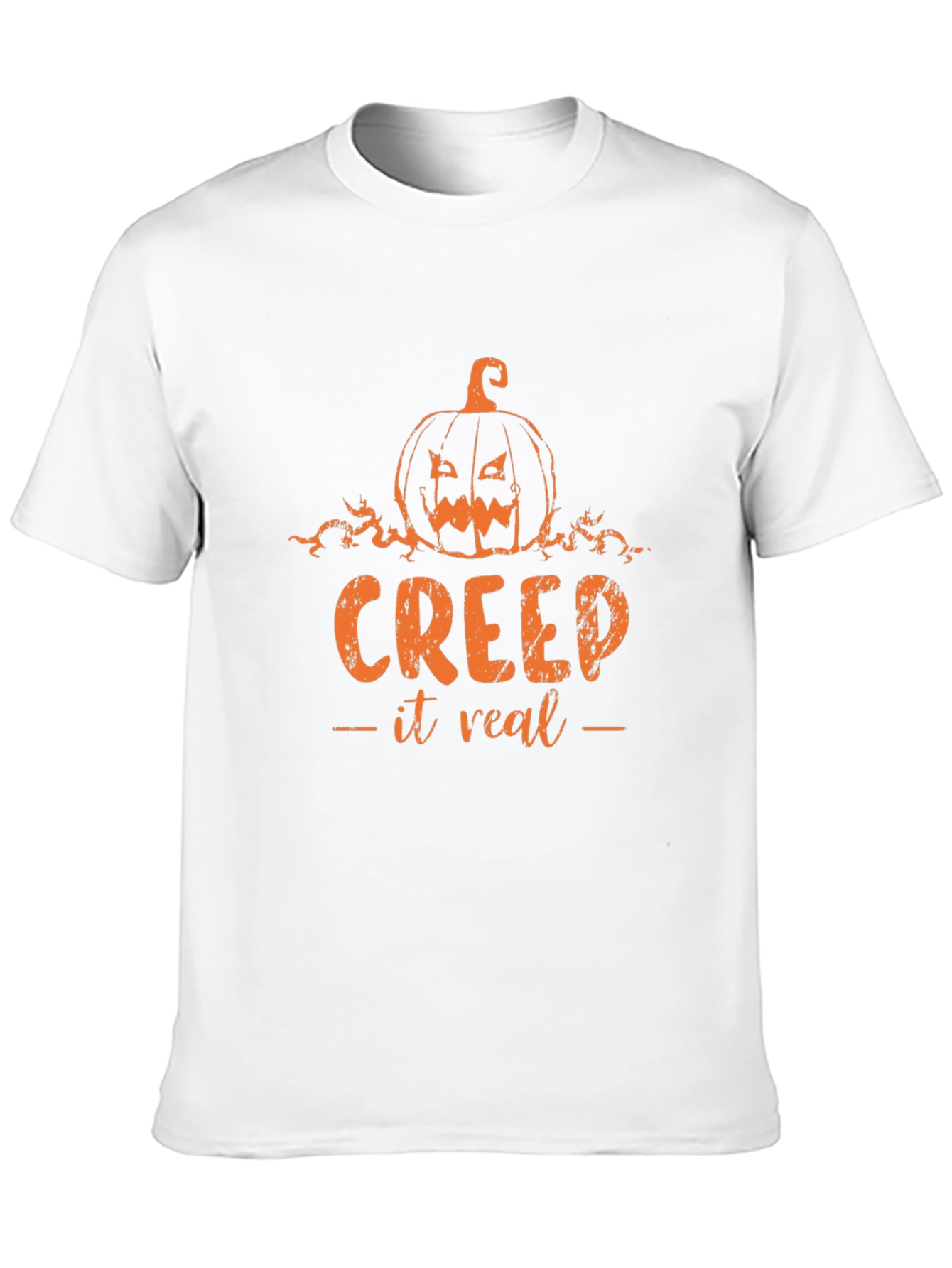 Creep It Real Halloween T-Shirt Pumpkin Design