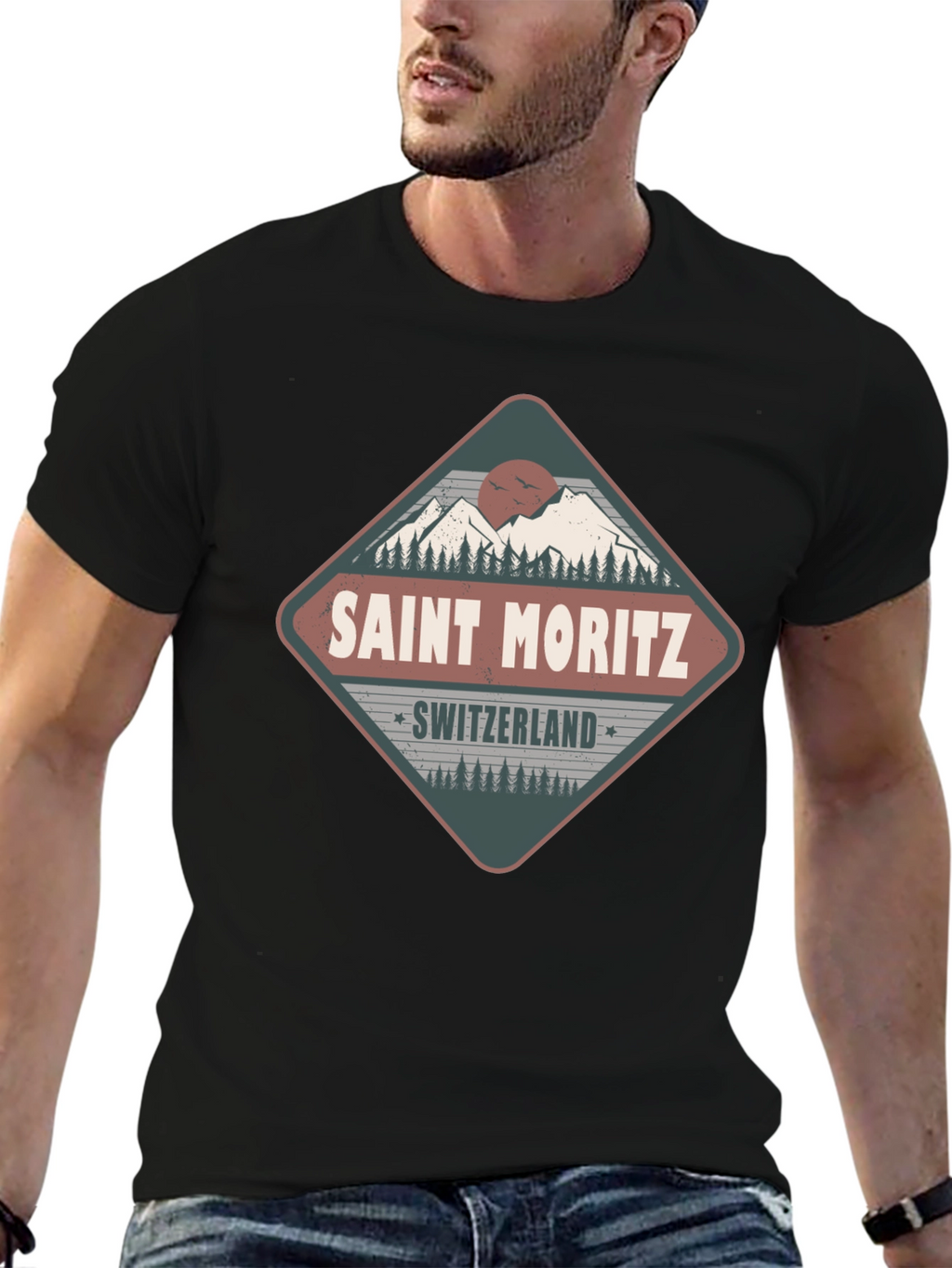 Saint Moritz Switzerland Graphic Tee