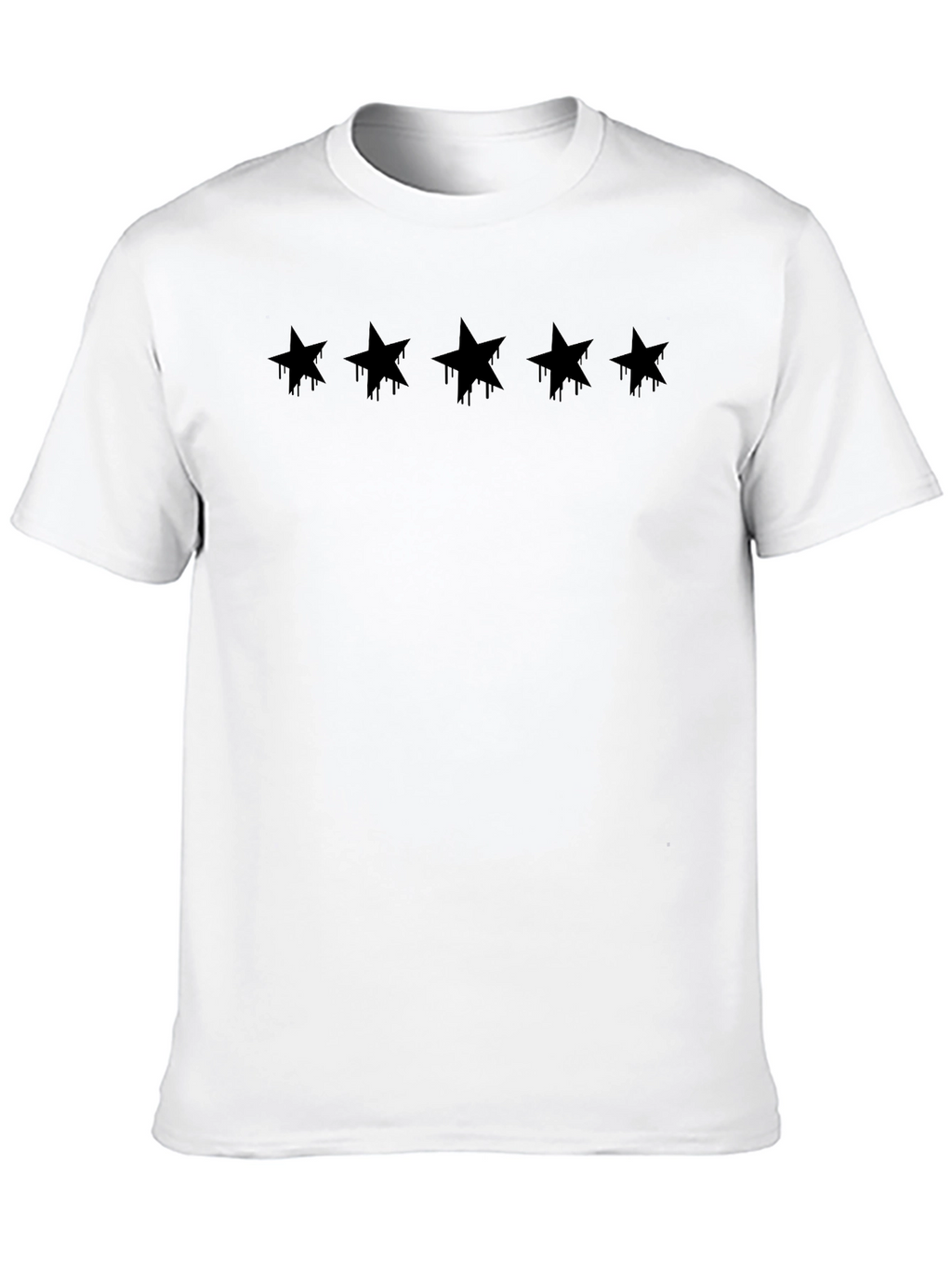 Dripping Star Graphic Black T-Shirt