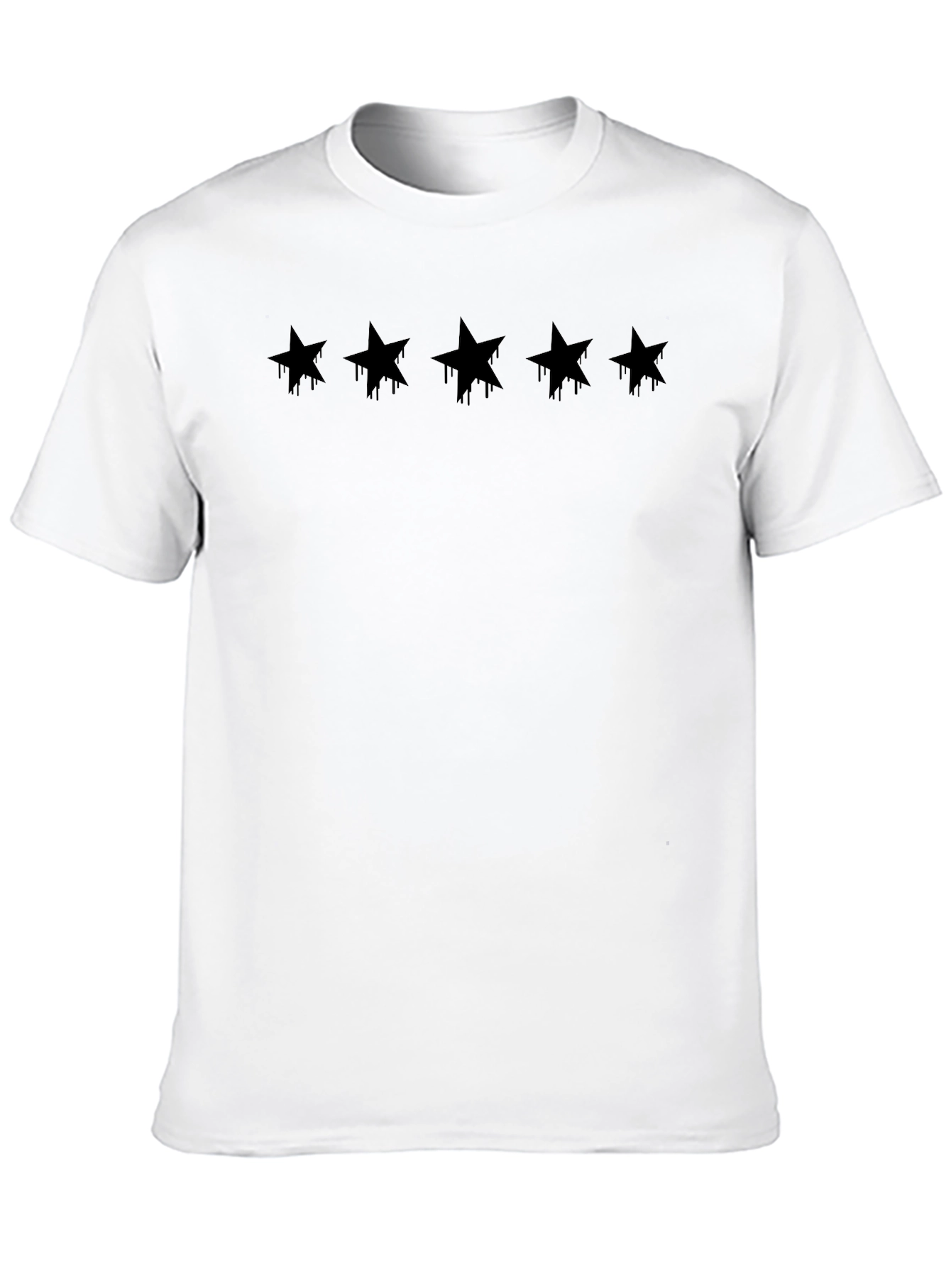 Dripping Star Graphic Black T-Shirt